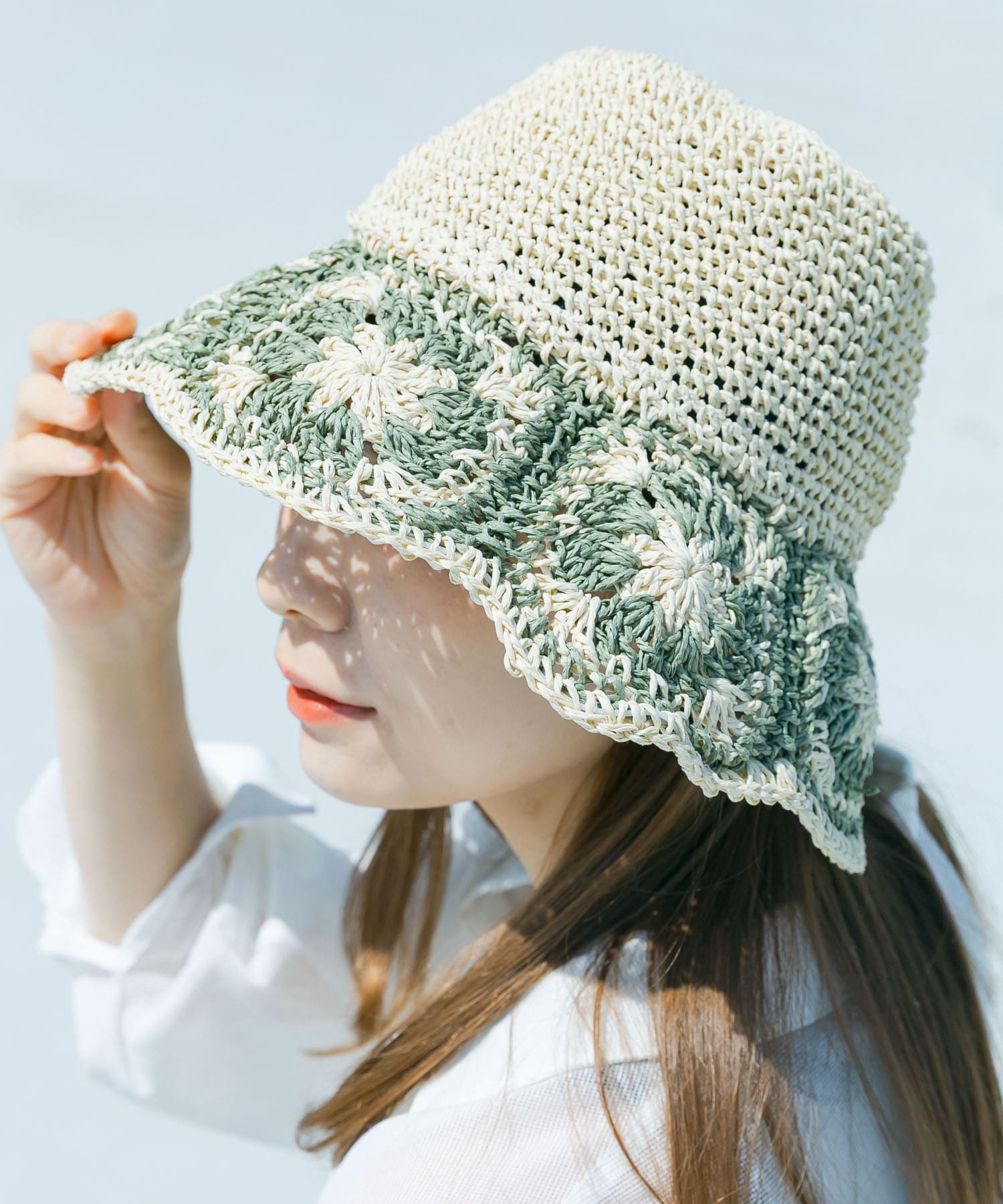 クロシェモチーフペーパーハット