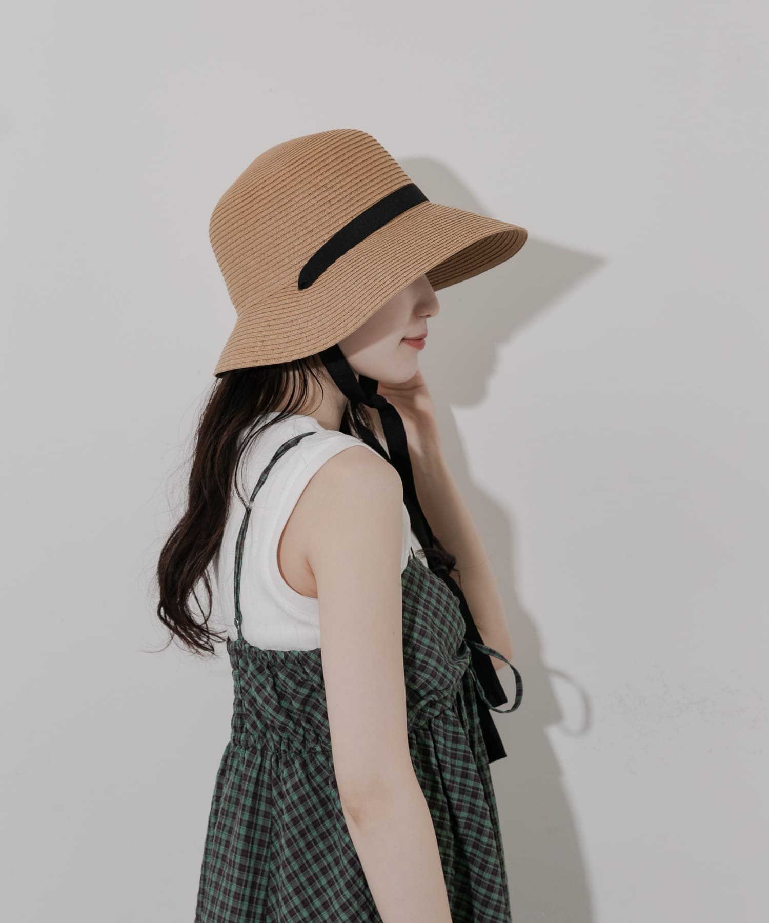 ペーパーリボンハット BEG -