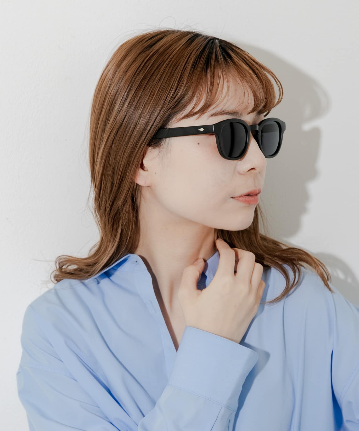 ウェリントンマットサングラス BLK -