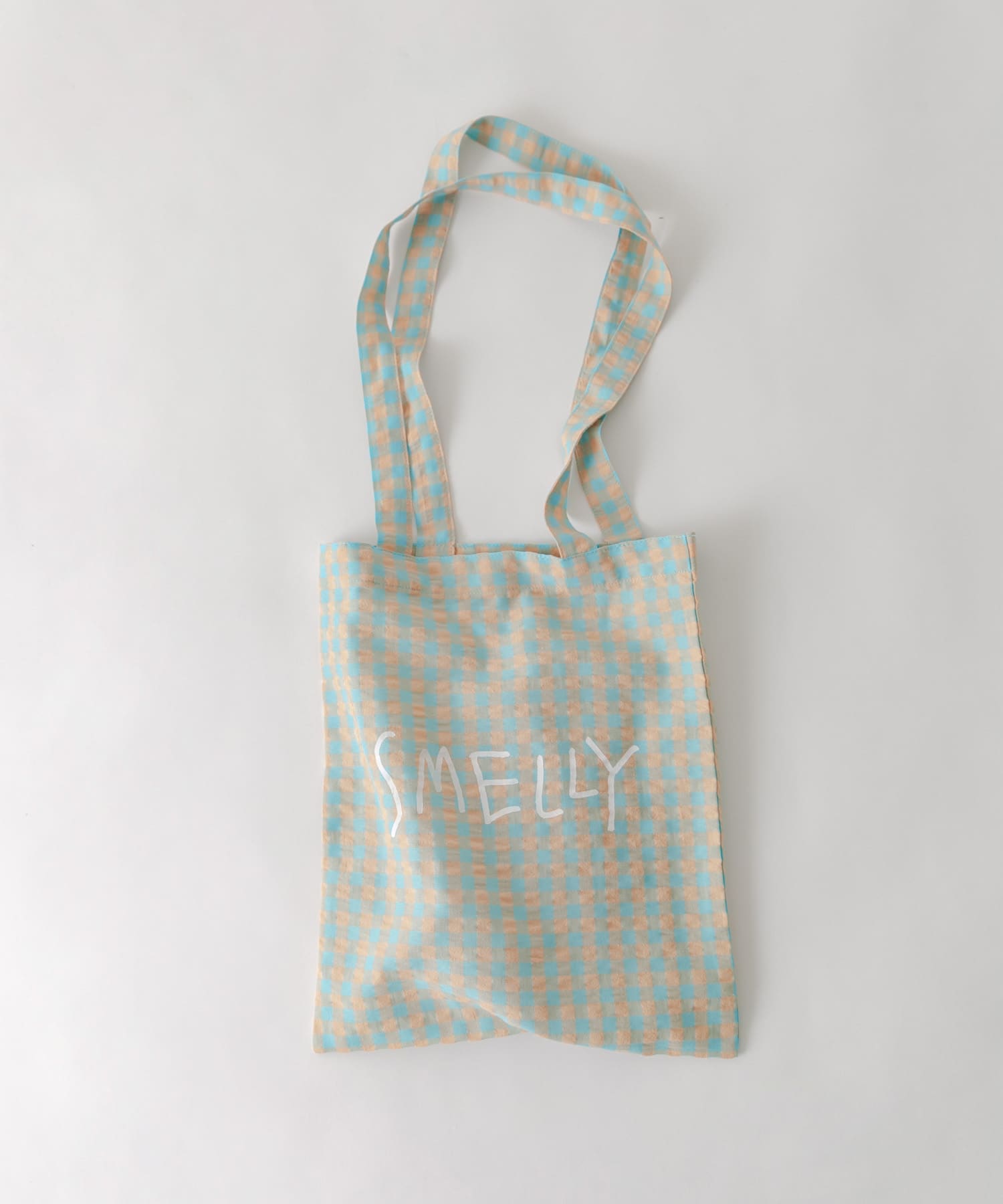 プリントトートバッグS BLU.CHECK S