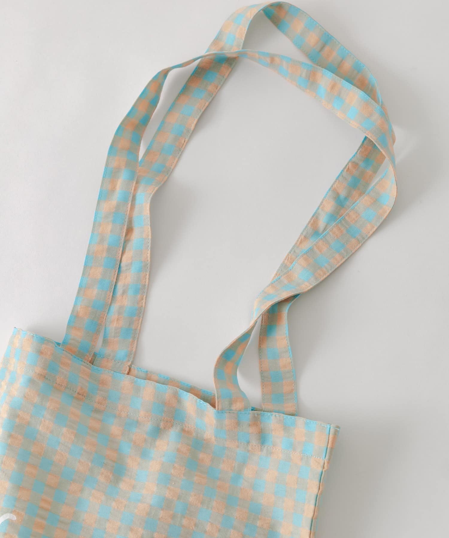 プリントトートバッグS BLU.CHECK S