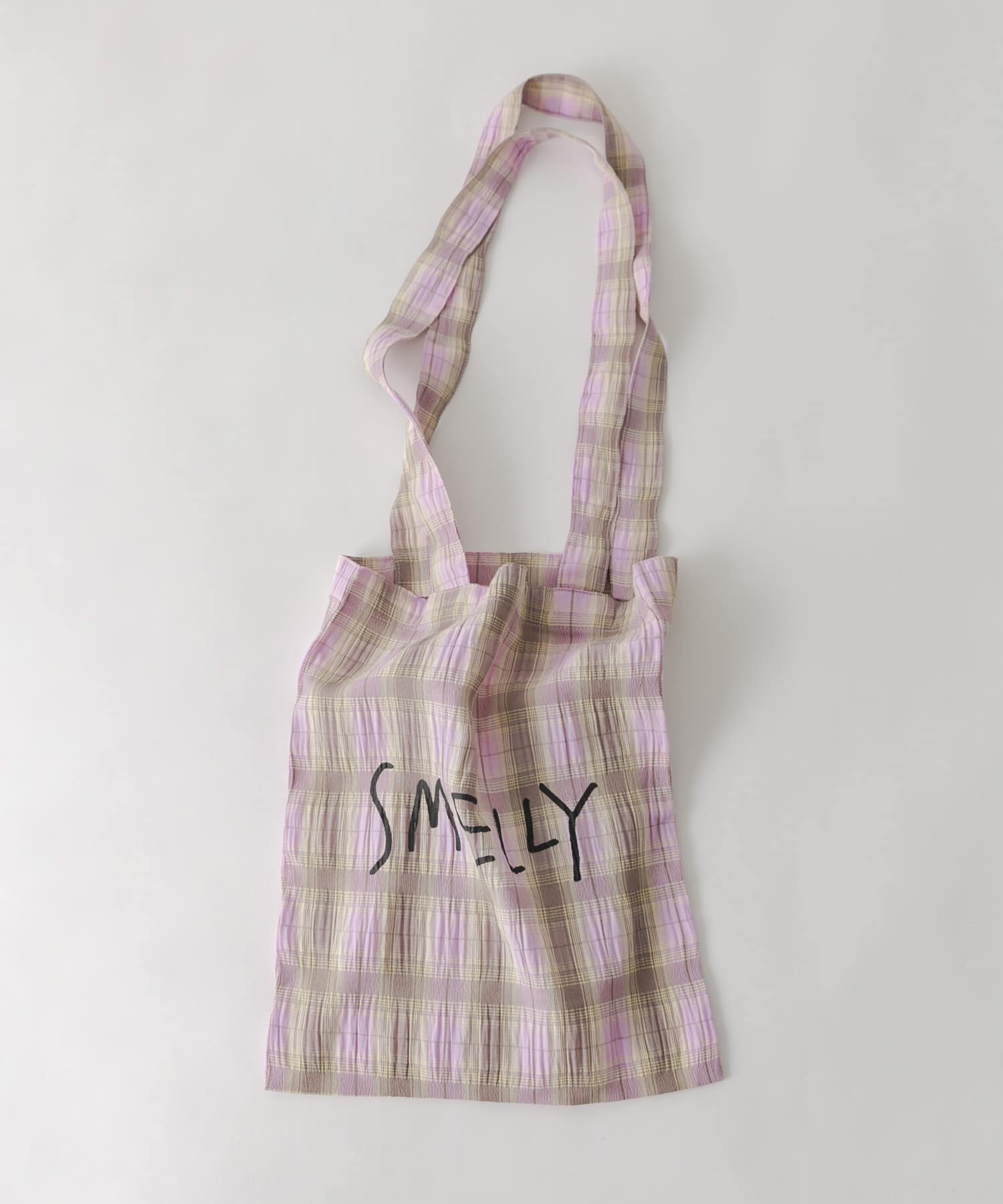 プリントトートバッグS YEL.CHECK S