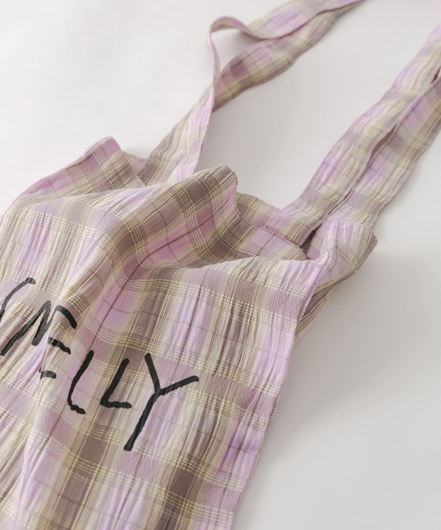 プリントトートバッグS YEL.CHECK S