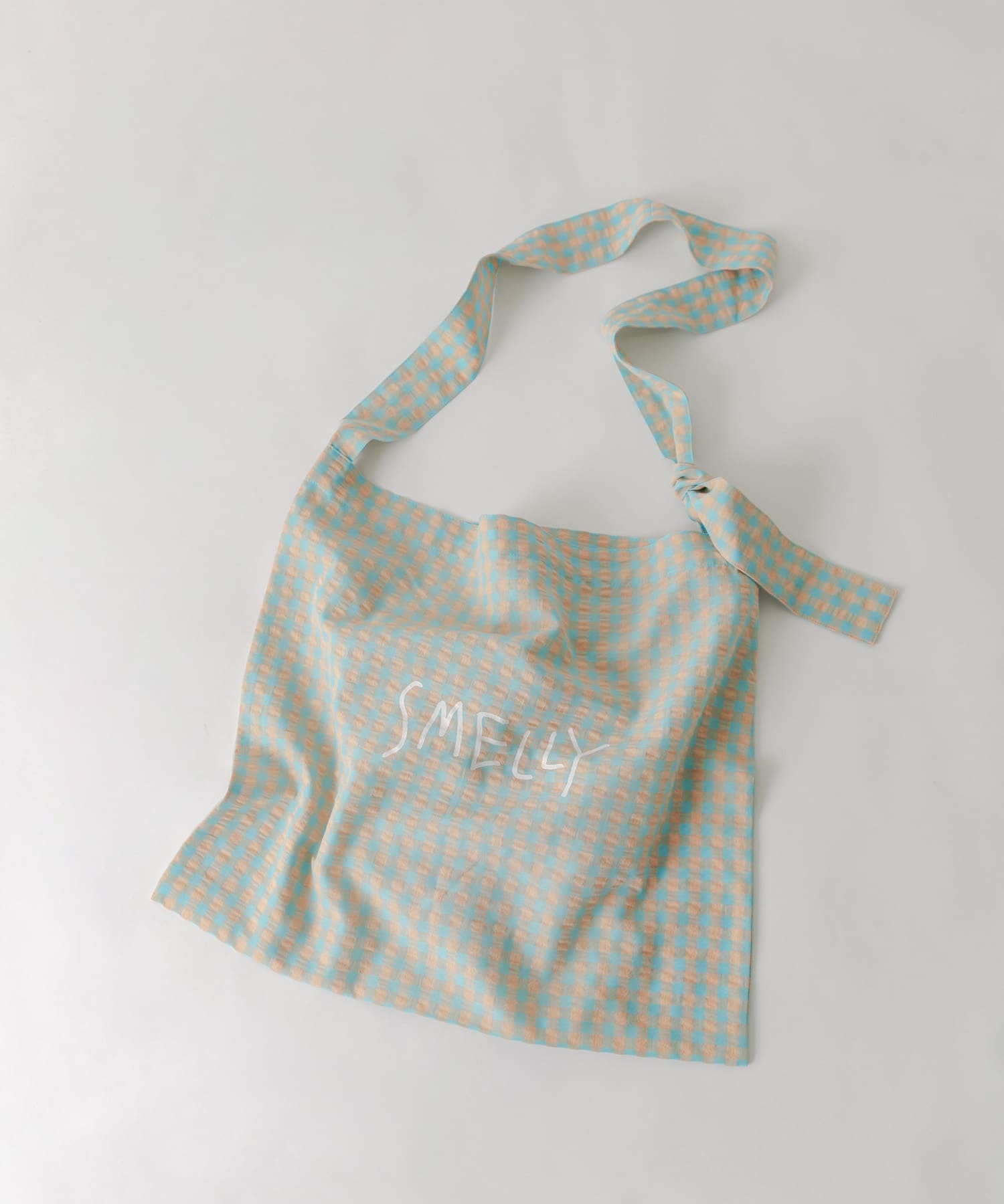 プリントショルダーバッグ BLU.CHECK S