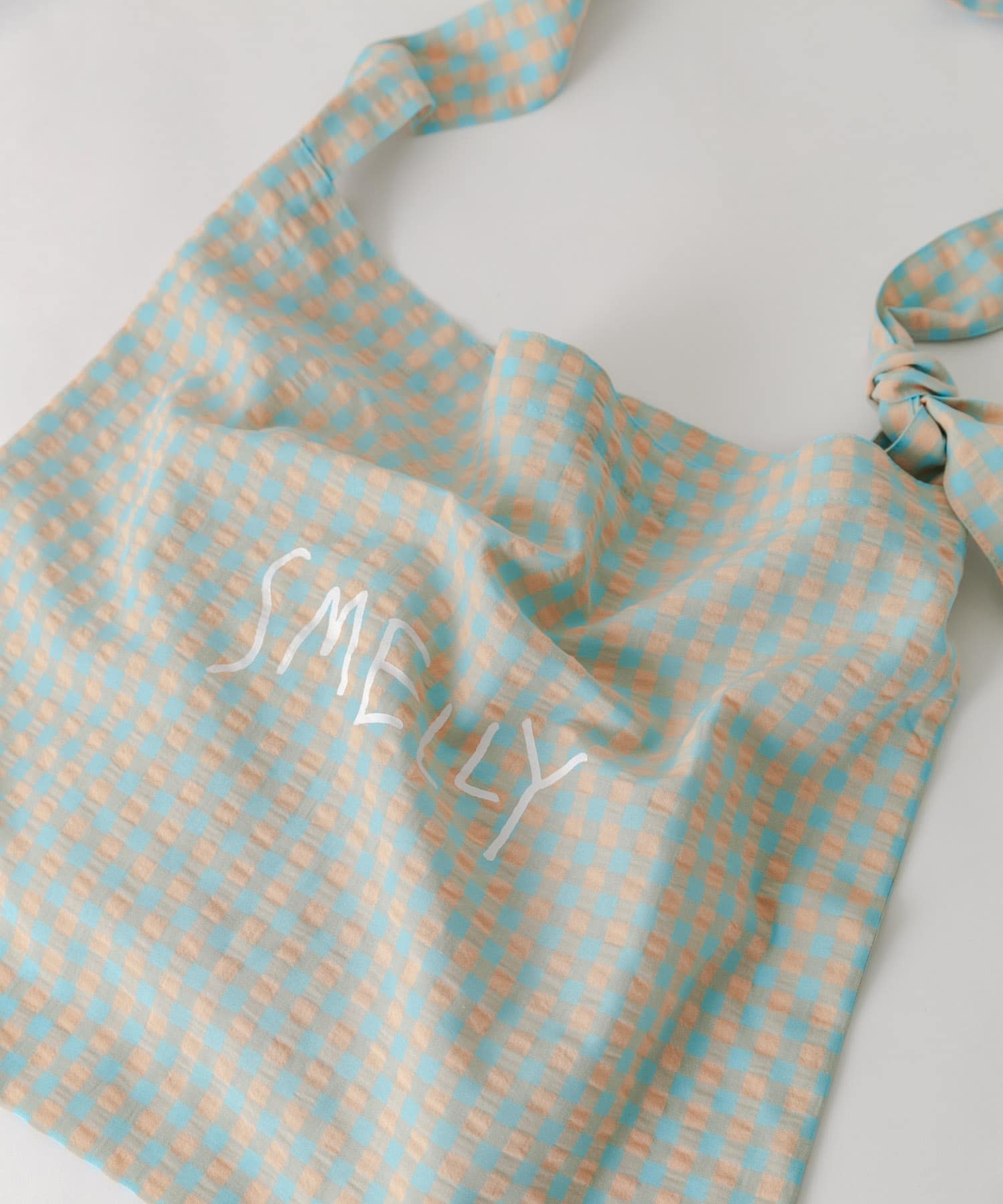 プリントショルダーバッグ BLU.CHECK S