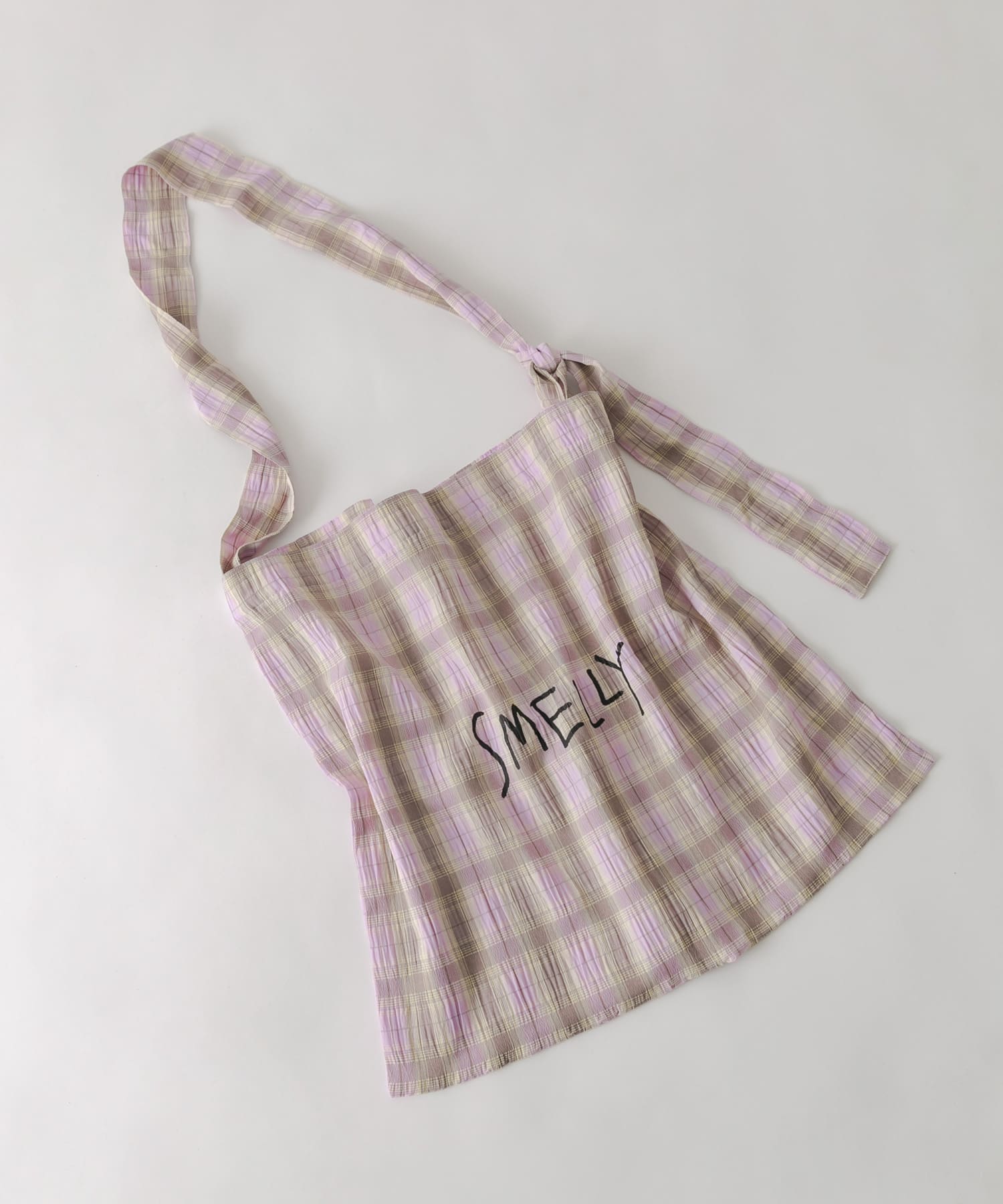 プリントショルダーバッグ YEL.CHECK S