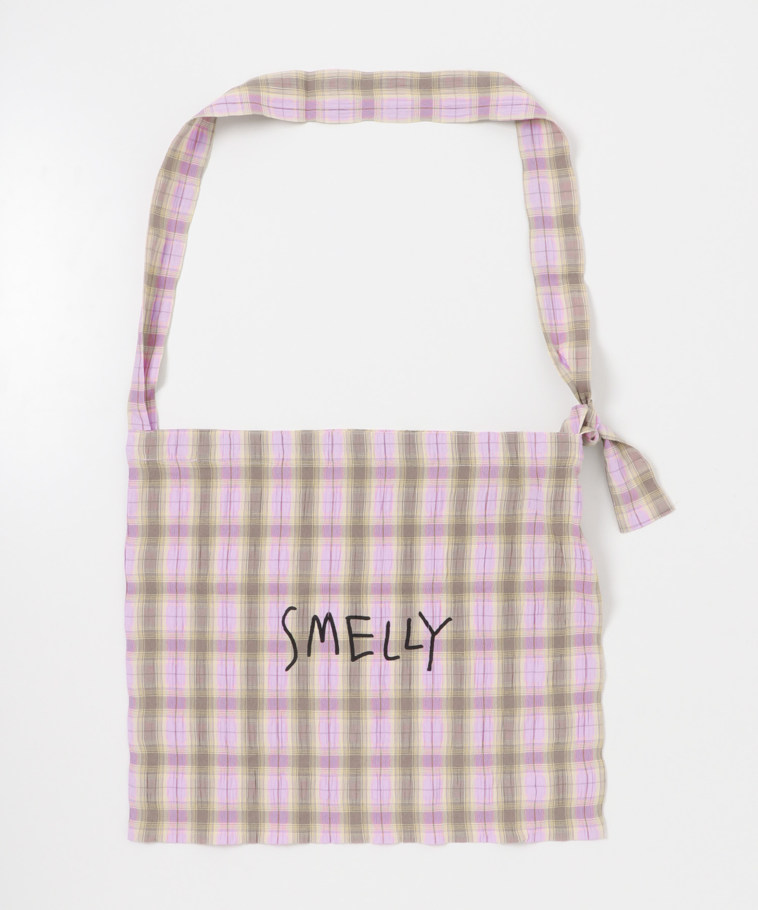 プリントショルダーバッグ YEL.CHECK S