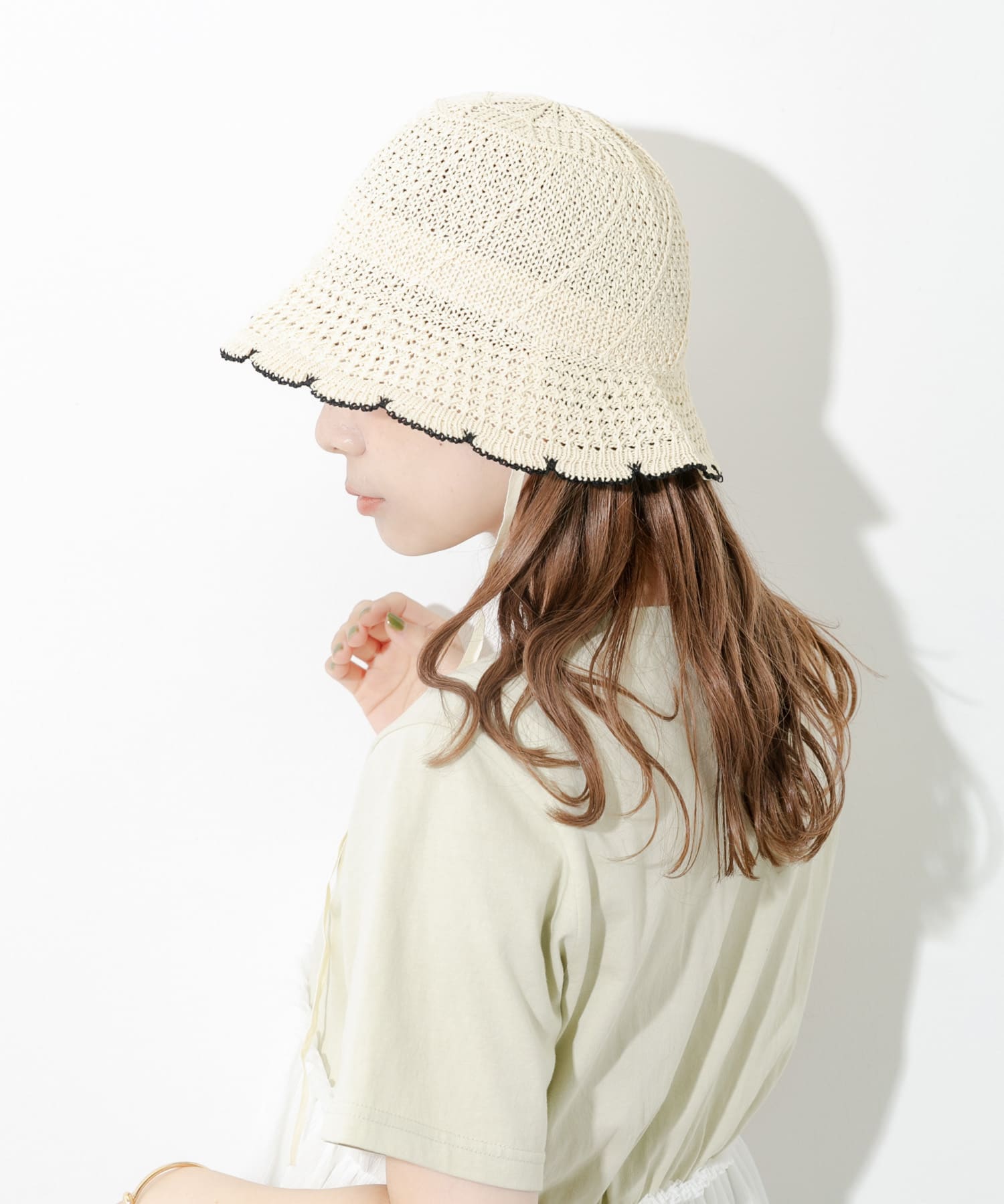 スカラップチューリップハット BEG -