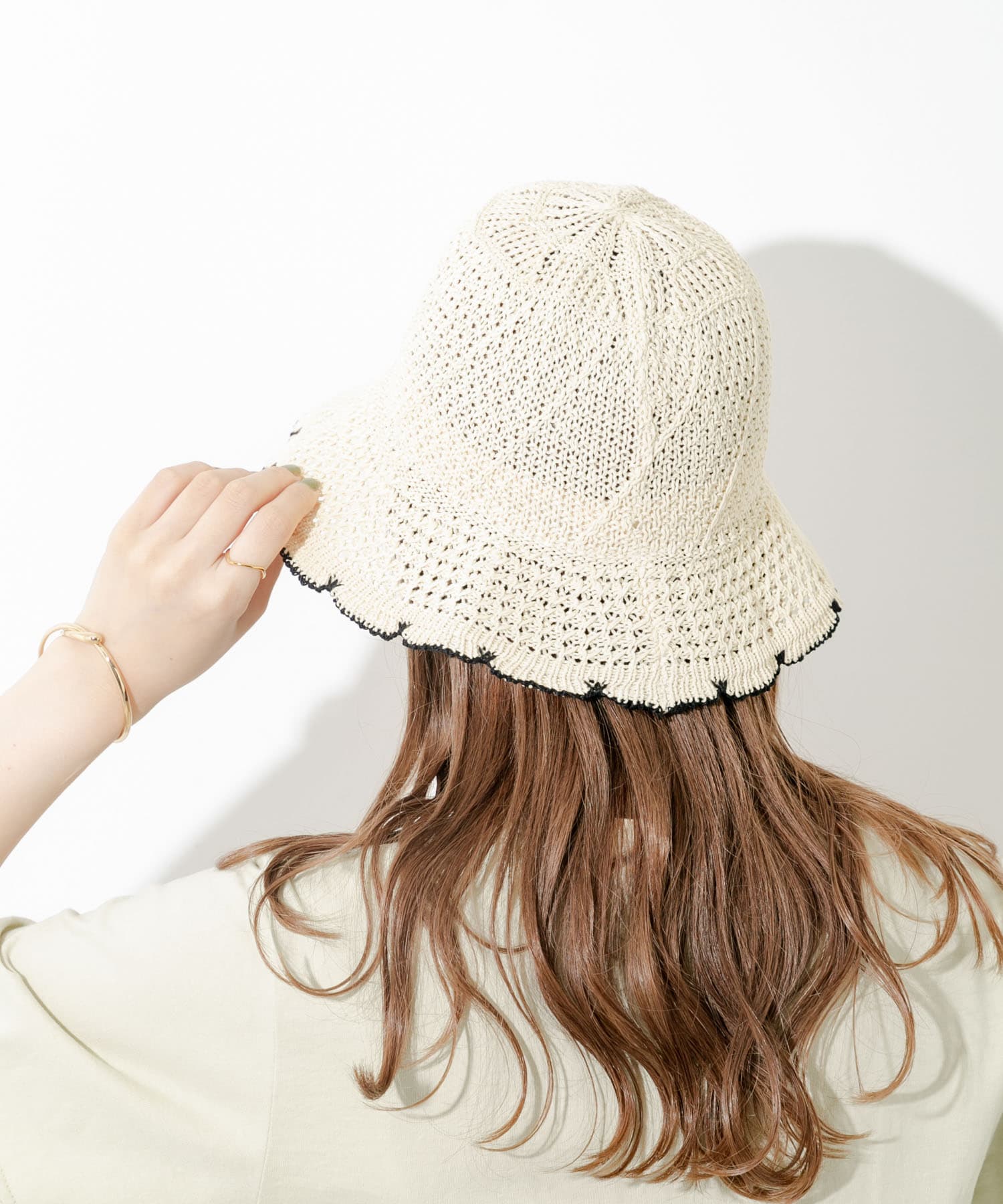 スカラップチューリップハット BEG -