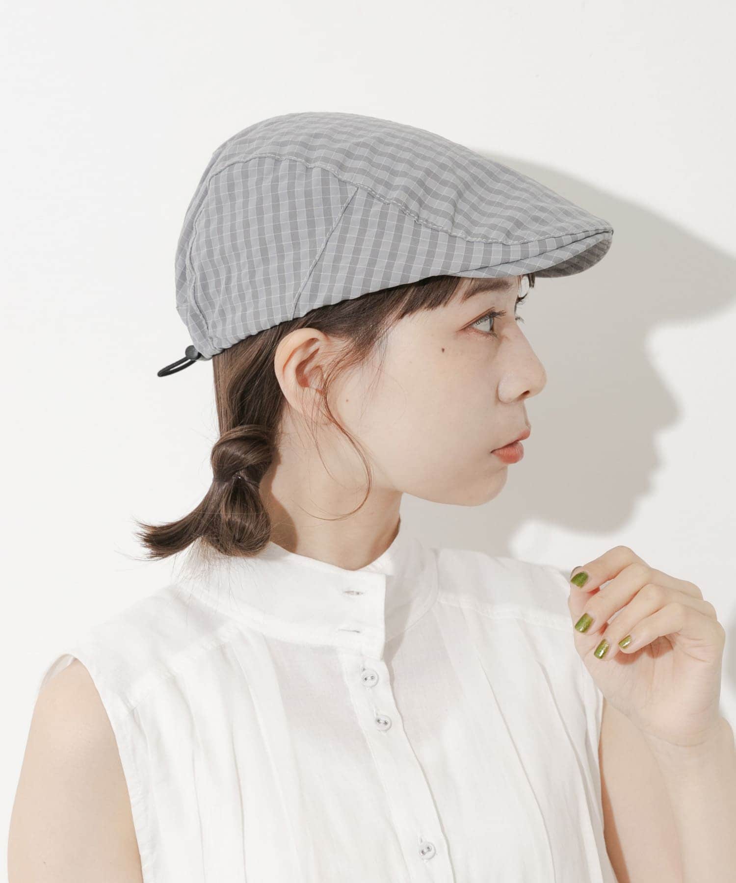 ドロストチェックハンチング GRY -