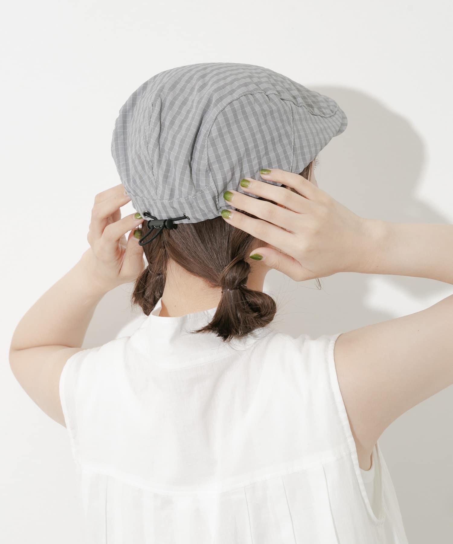 ドロストチェックハンチング GRY -
