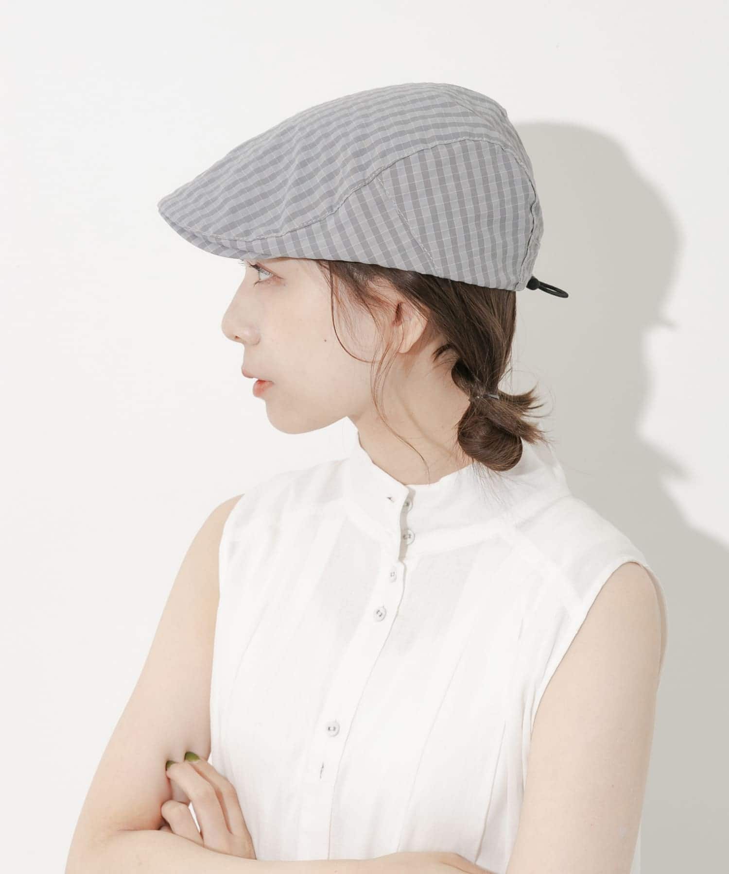 ドロストチェックハンチング GRY -