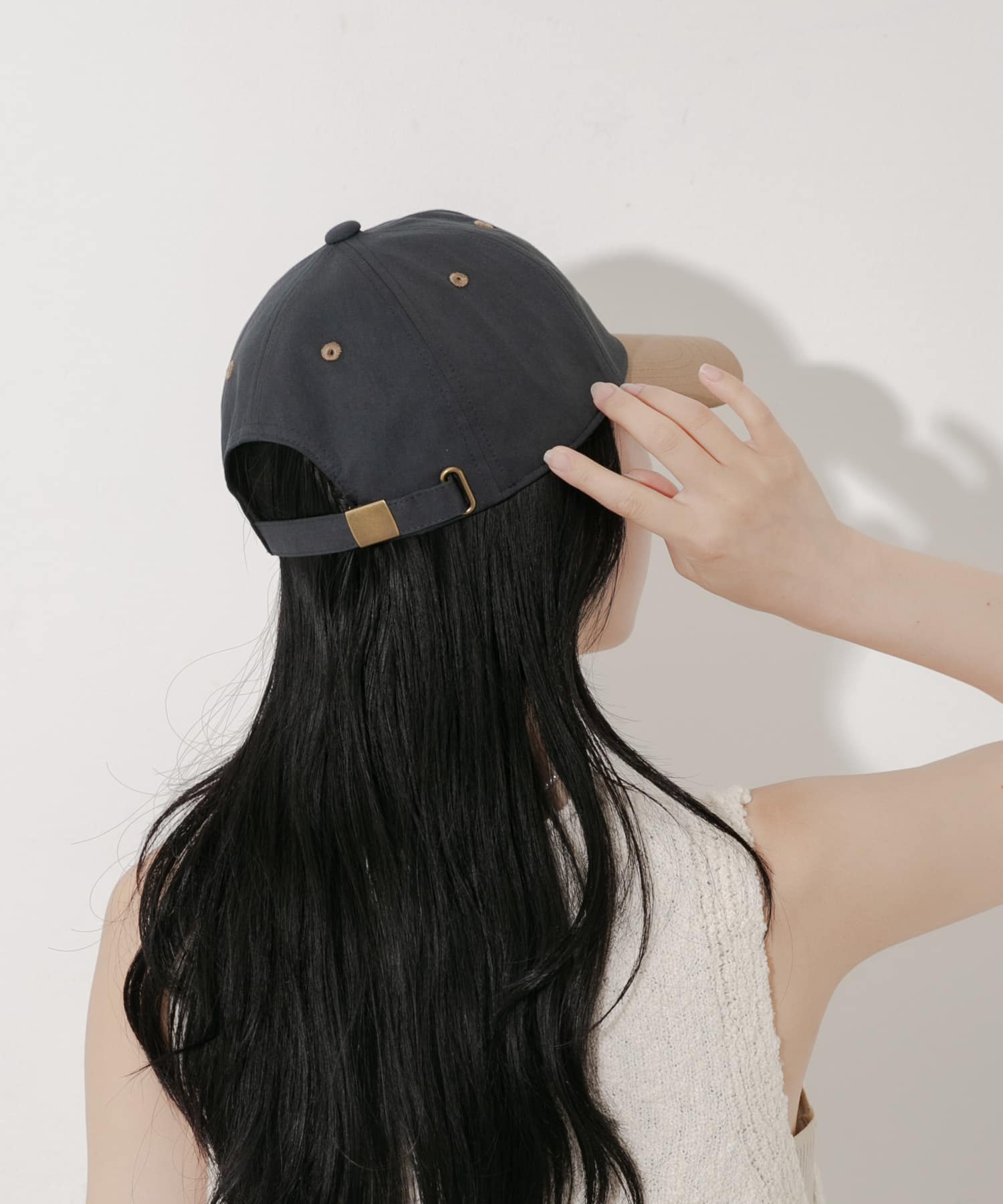 バイカラーコットンキャップ CGR/BRN -