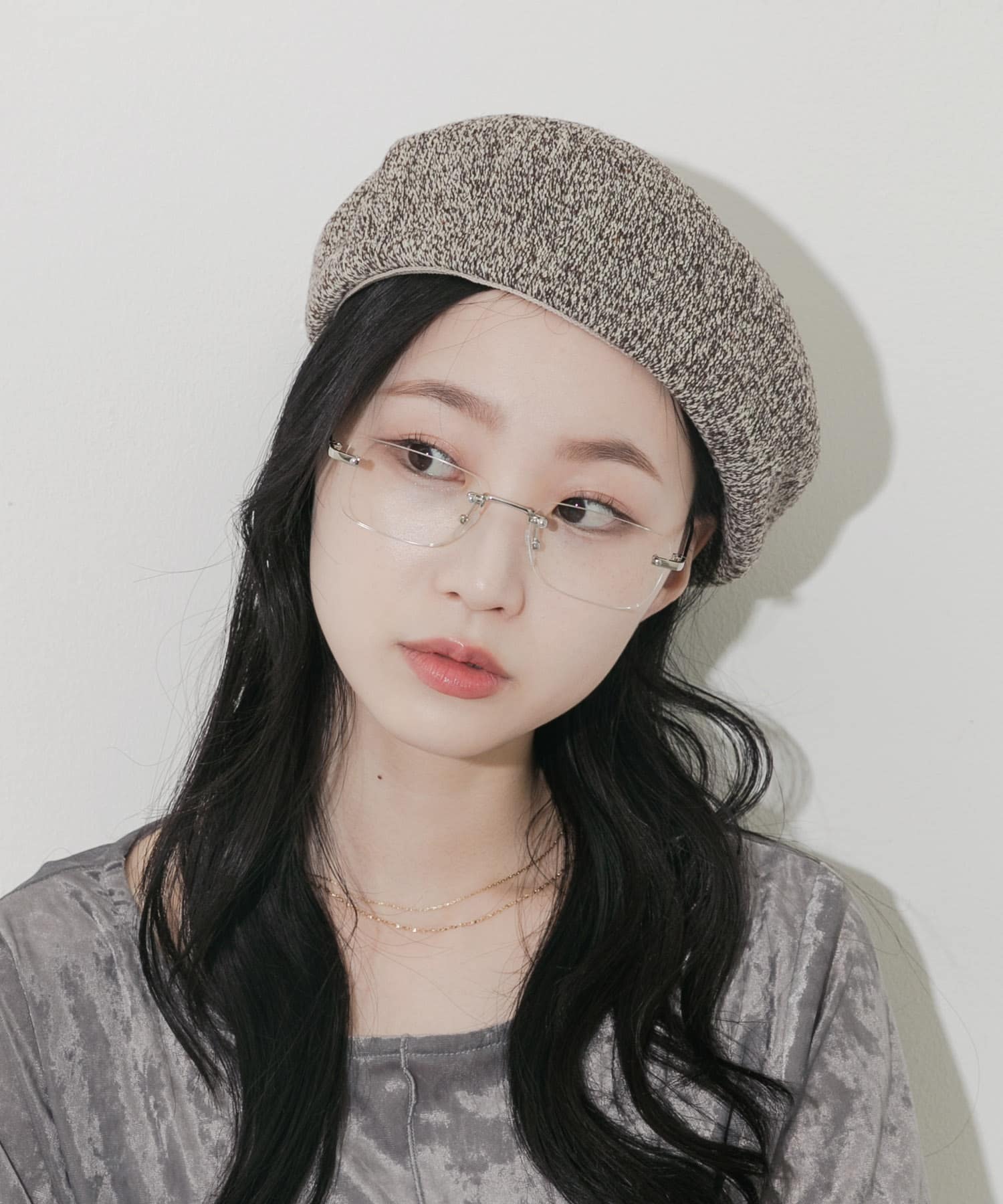 ミックスパターンベレー BRN -