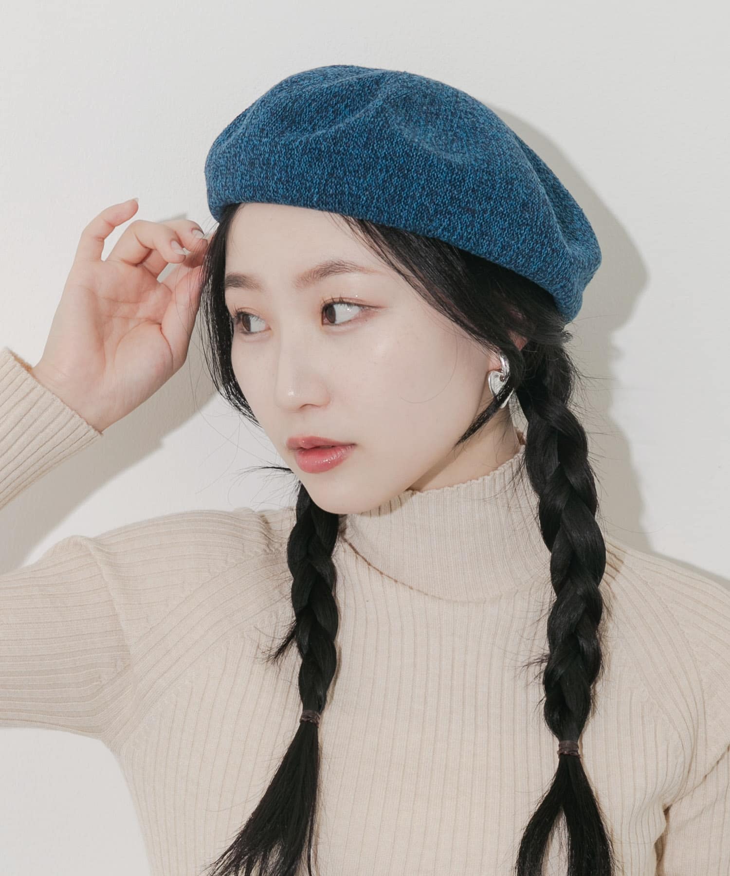 ミックスパターンベレー BLU -