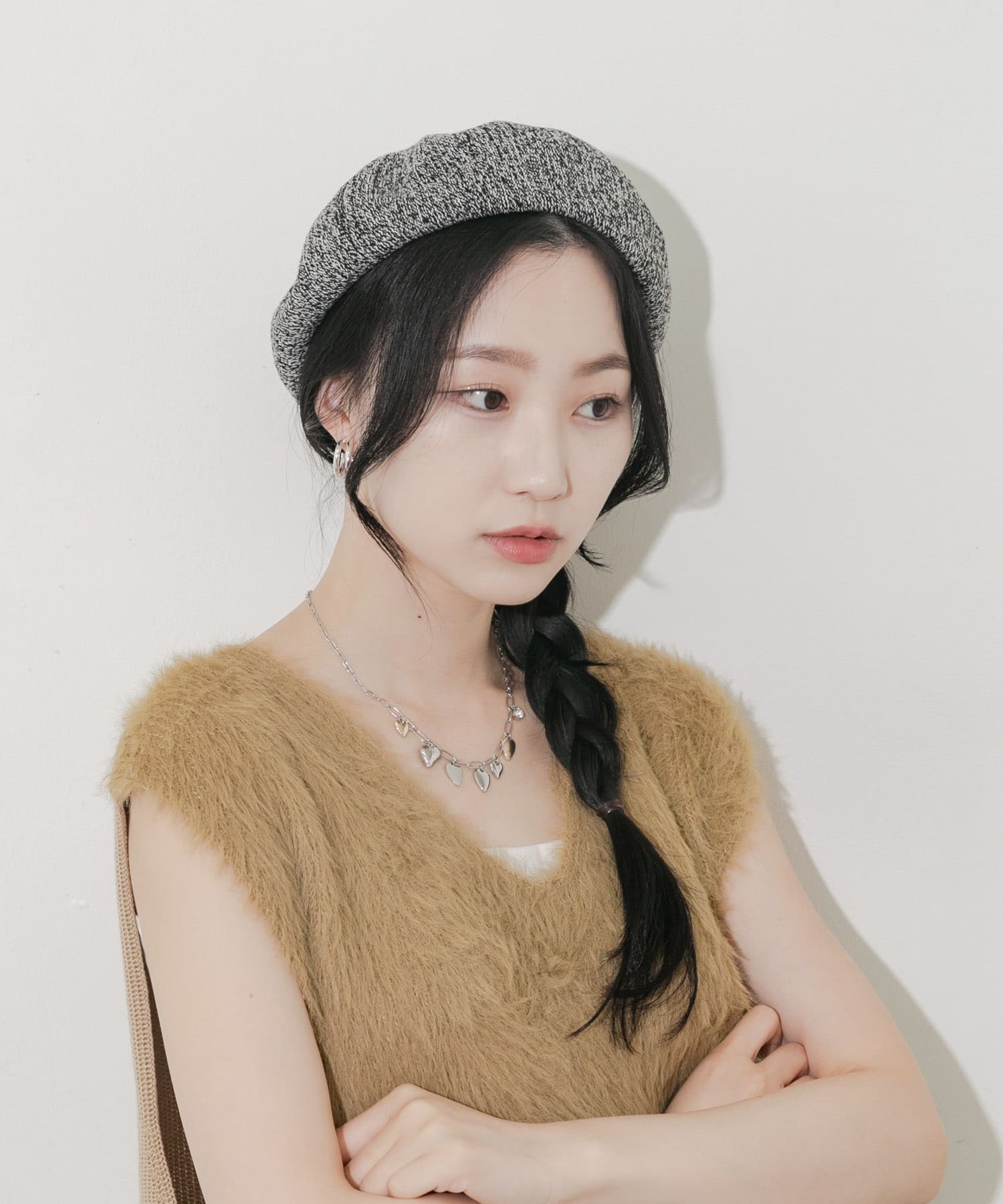 ミックスパターンベレー BLK -