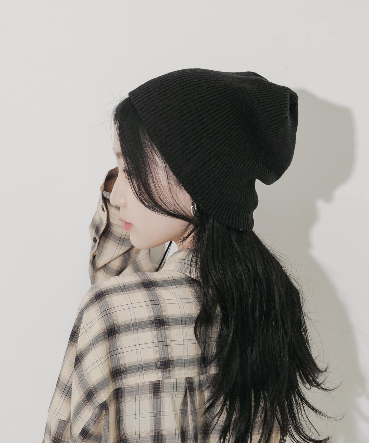 ルーズビーニー BLK -