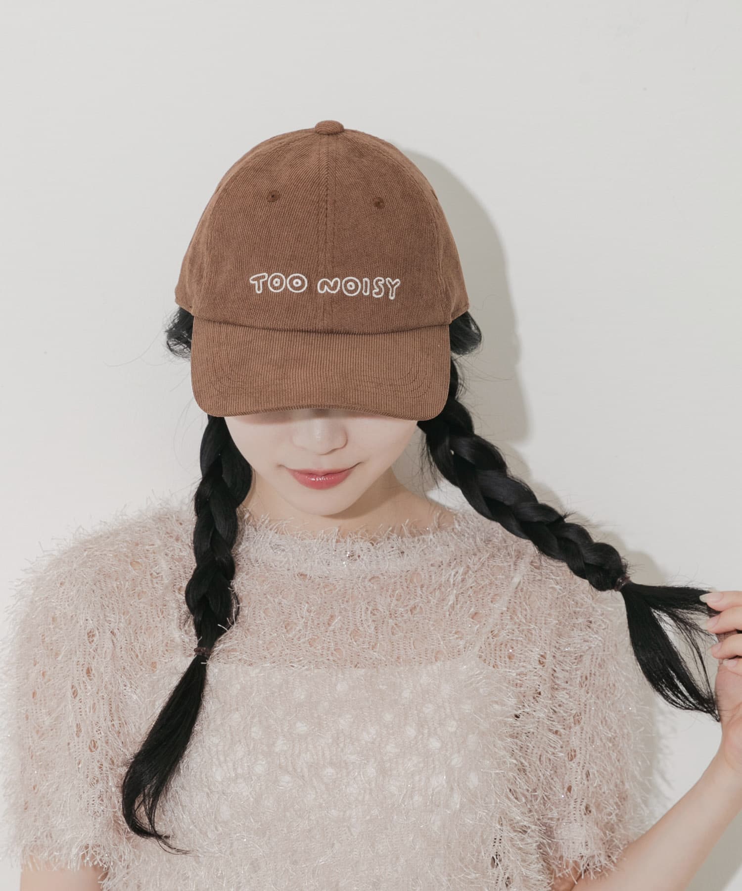 コーデュロイロゴキャップ BRN -