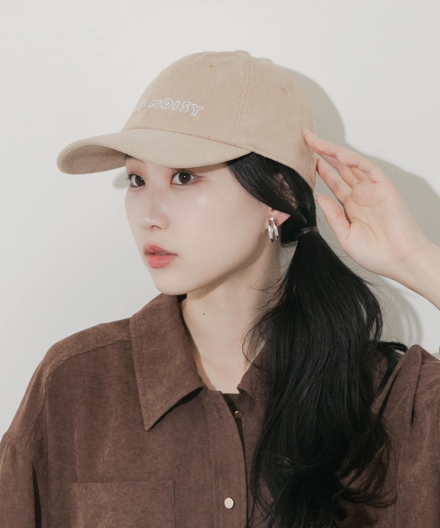 コーデュロイロゴキャップ