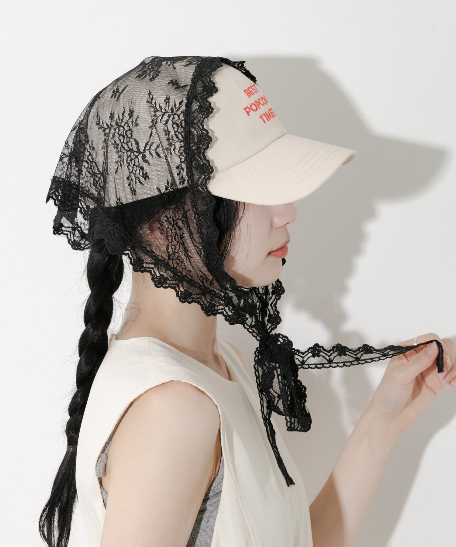 スカラップレースバブーシュカ