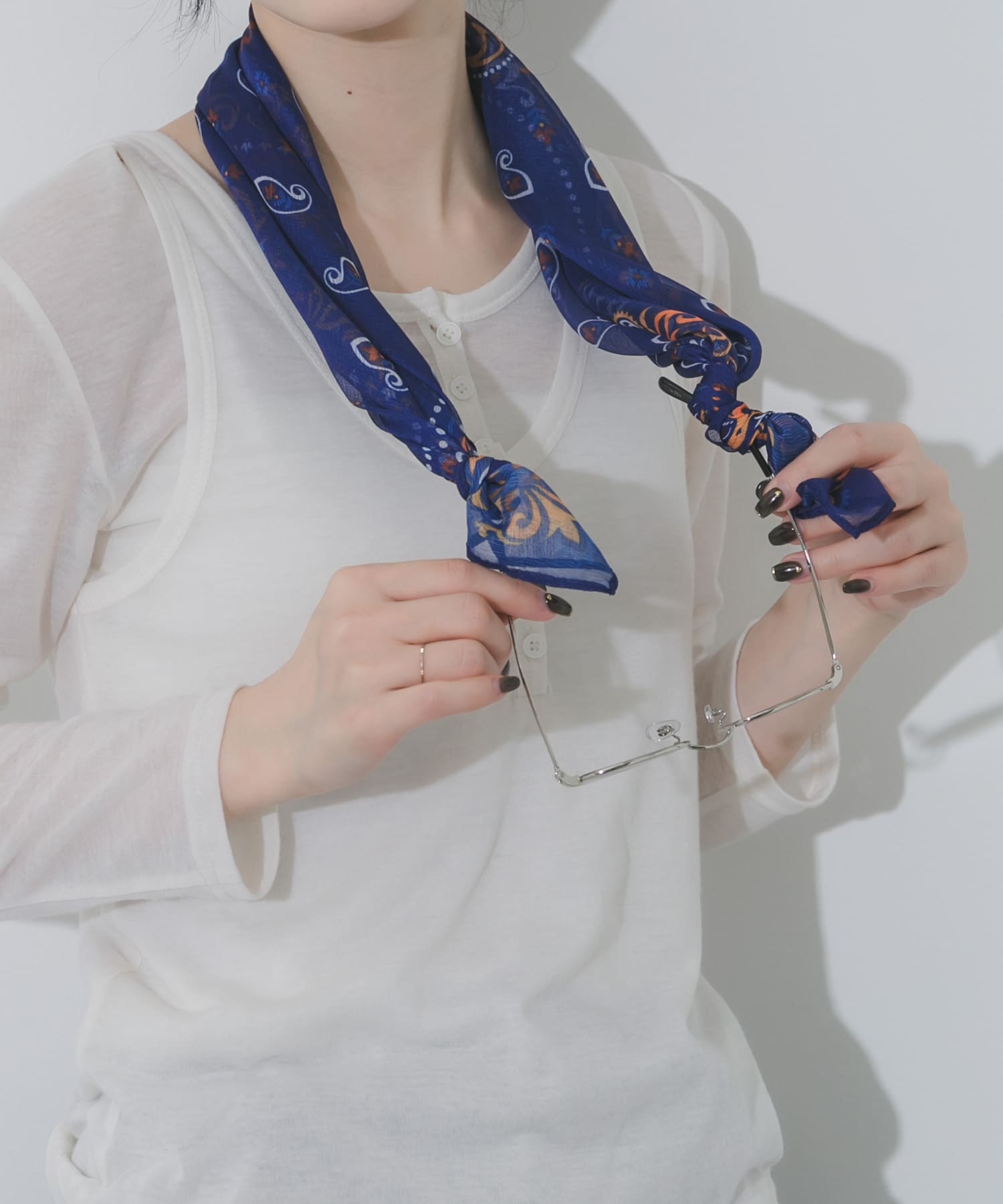 アソートシアースカーフ BLU -