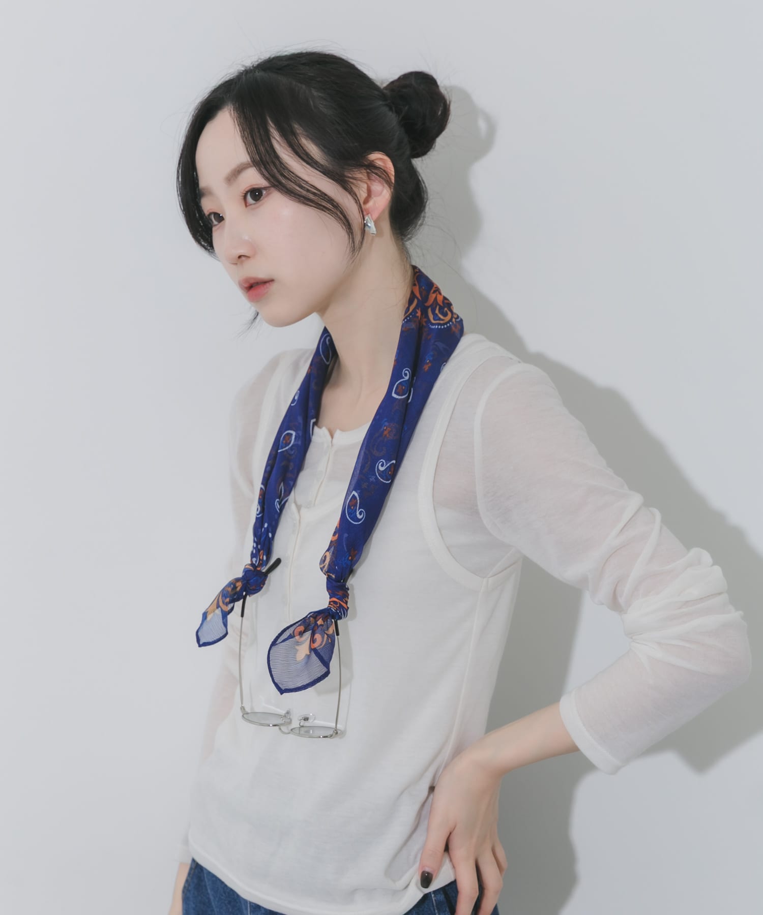 アソートシアースカーフ BLU -