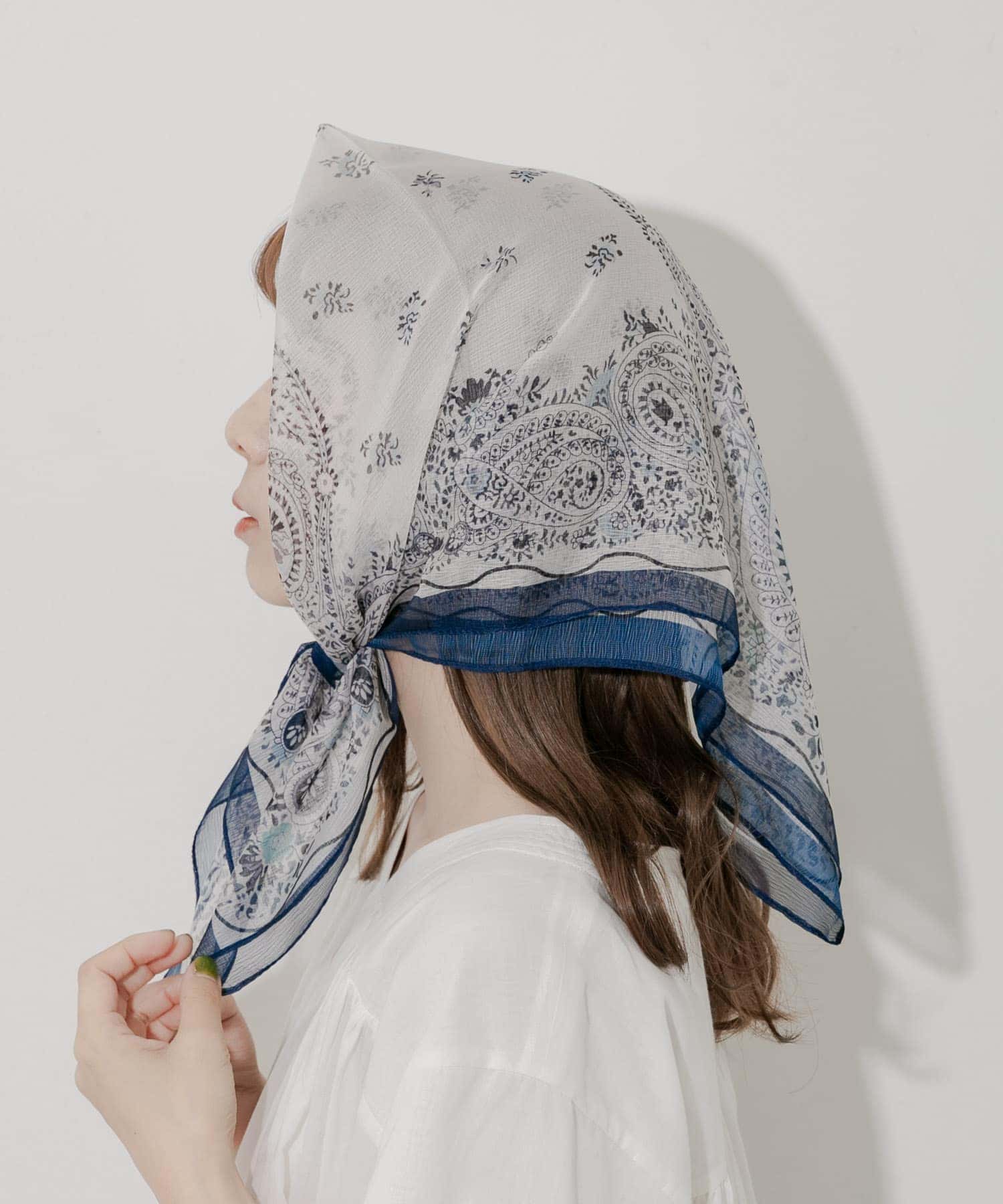 アソートシアースカーフ NVY -