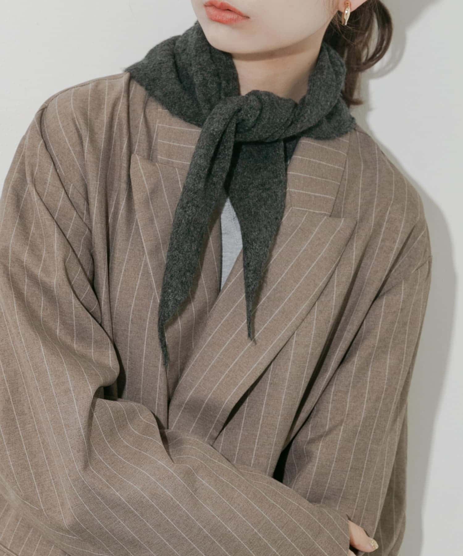 ニットスカーフ CGY -