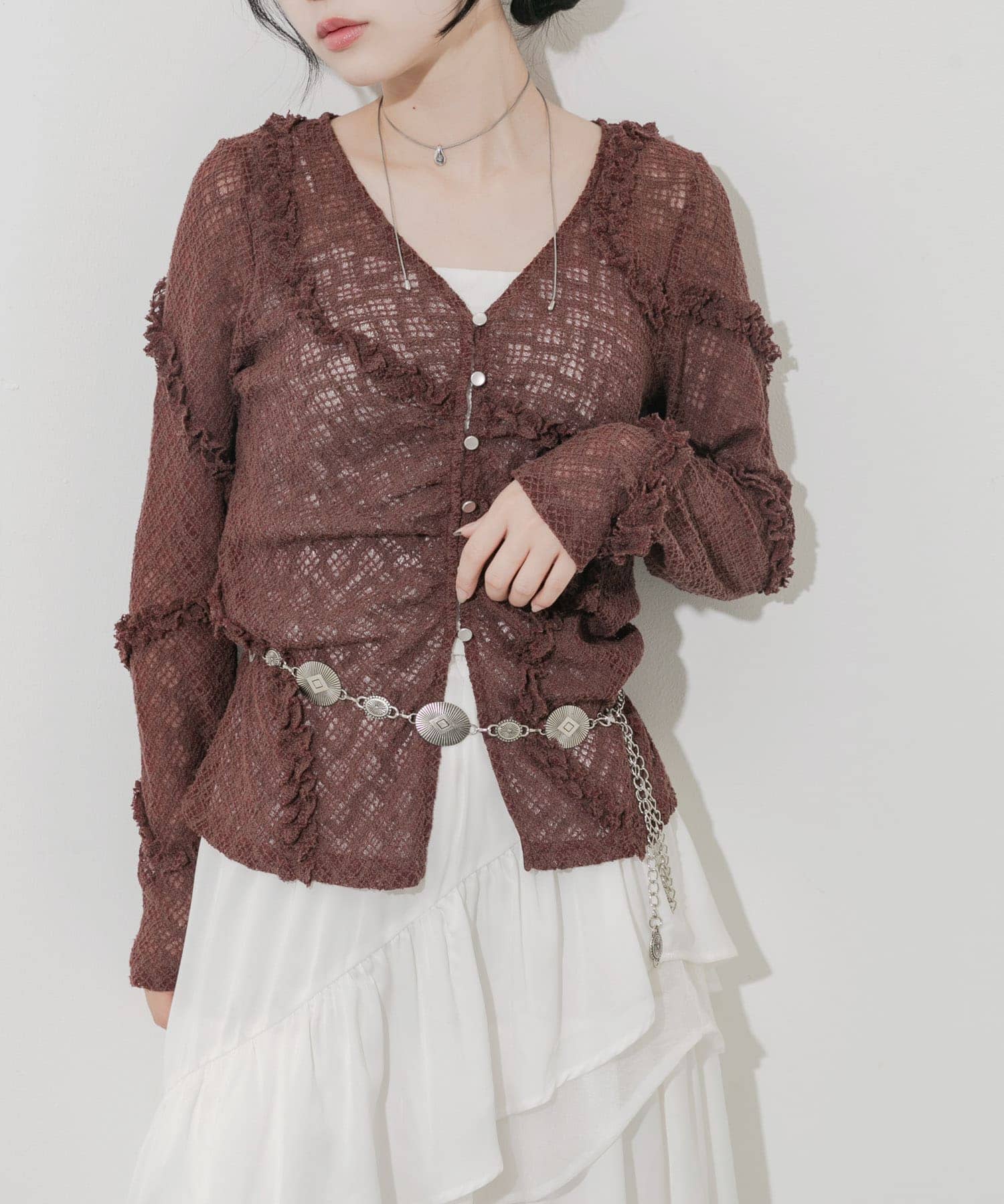 コンチョチェーンベルト SLV/B -