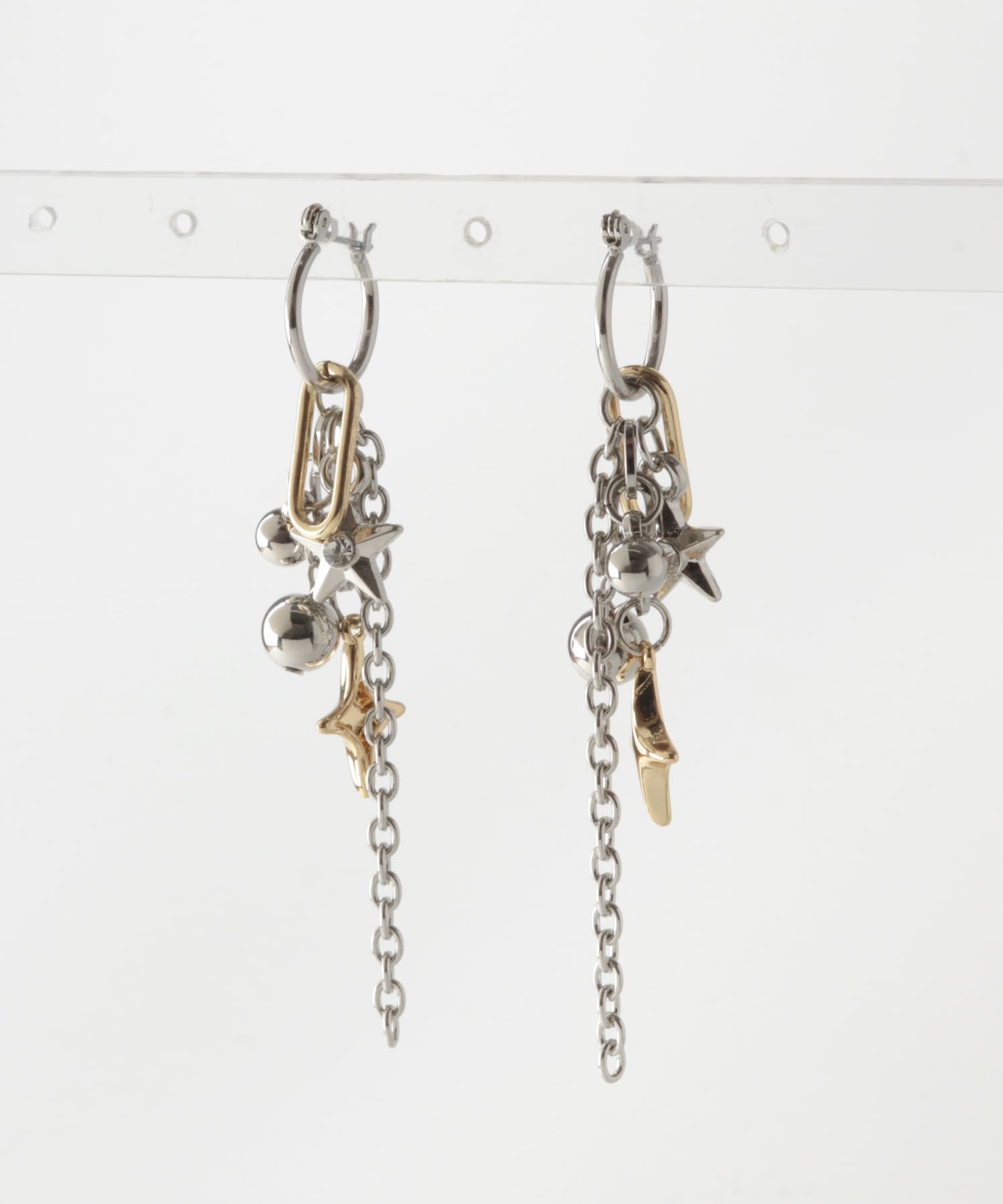 スパークルマルチWAYフープピアス(- SV/GD): アクセサリー｜URBAN