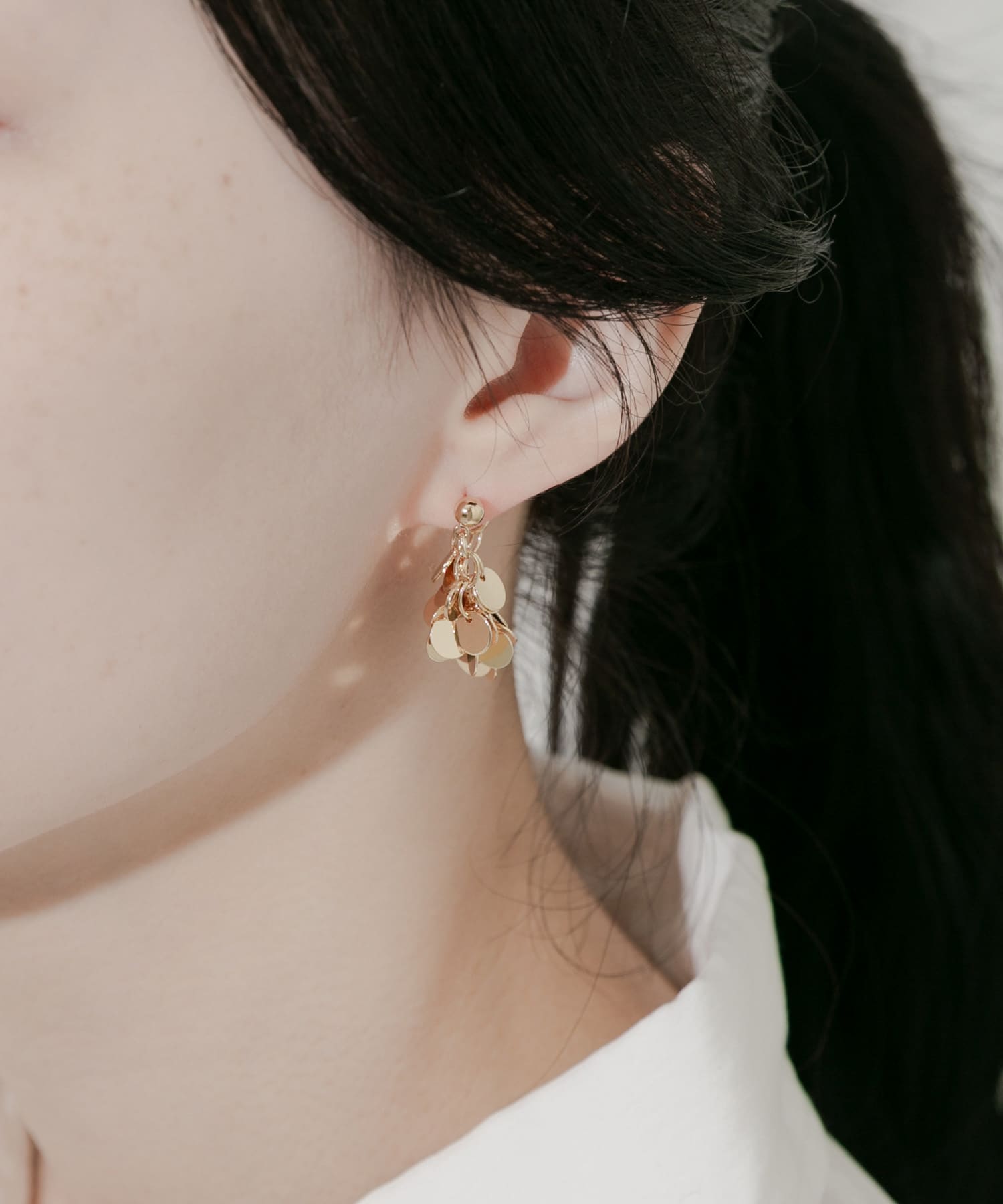 サークルプレートボリュームピアス GLD -