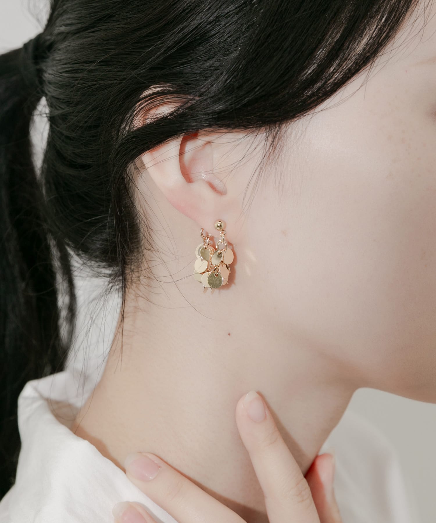 サークルプレートボリュームピアス GLD -