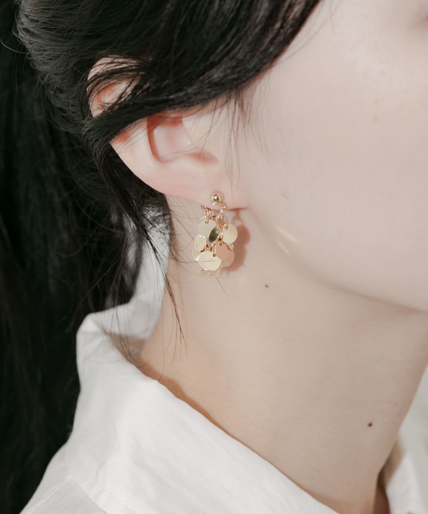 サークルプレートボリュームピアス GLD -