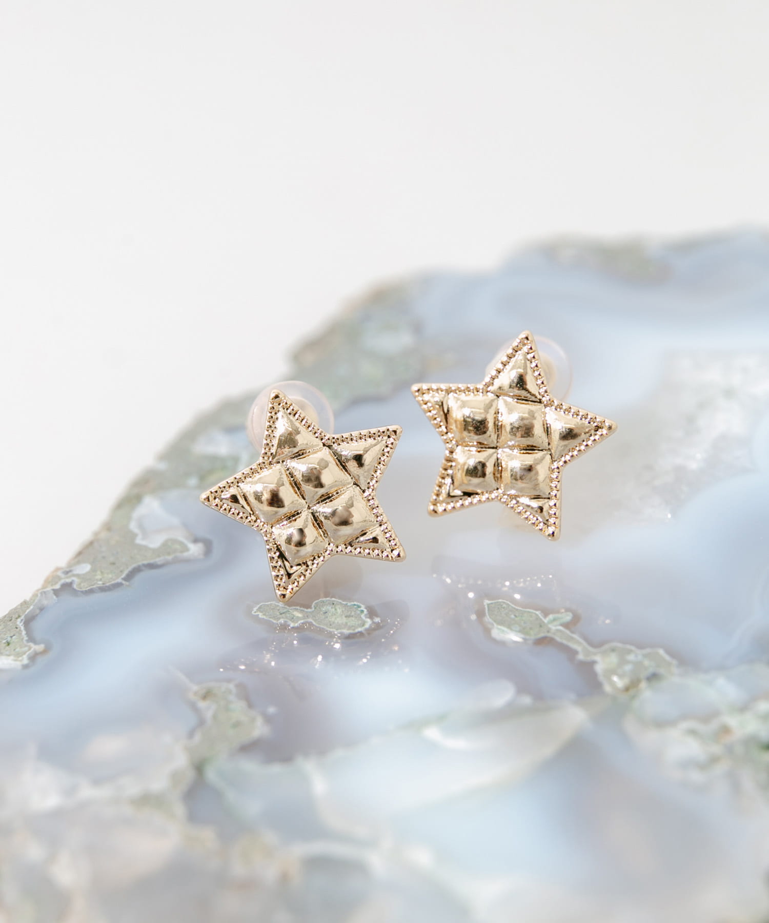 メタルスターイヤリング GLD -