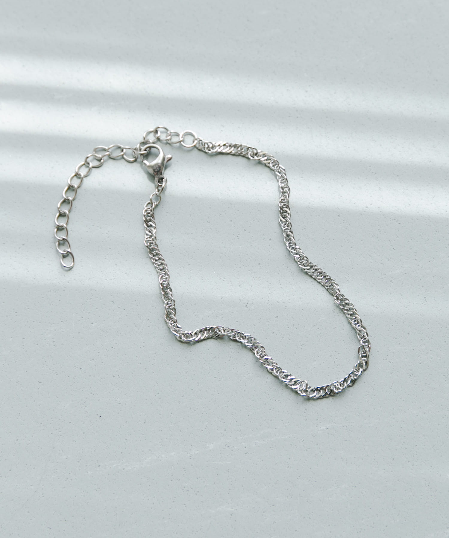 ステンレスツイストチェーンブレスレット