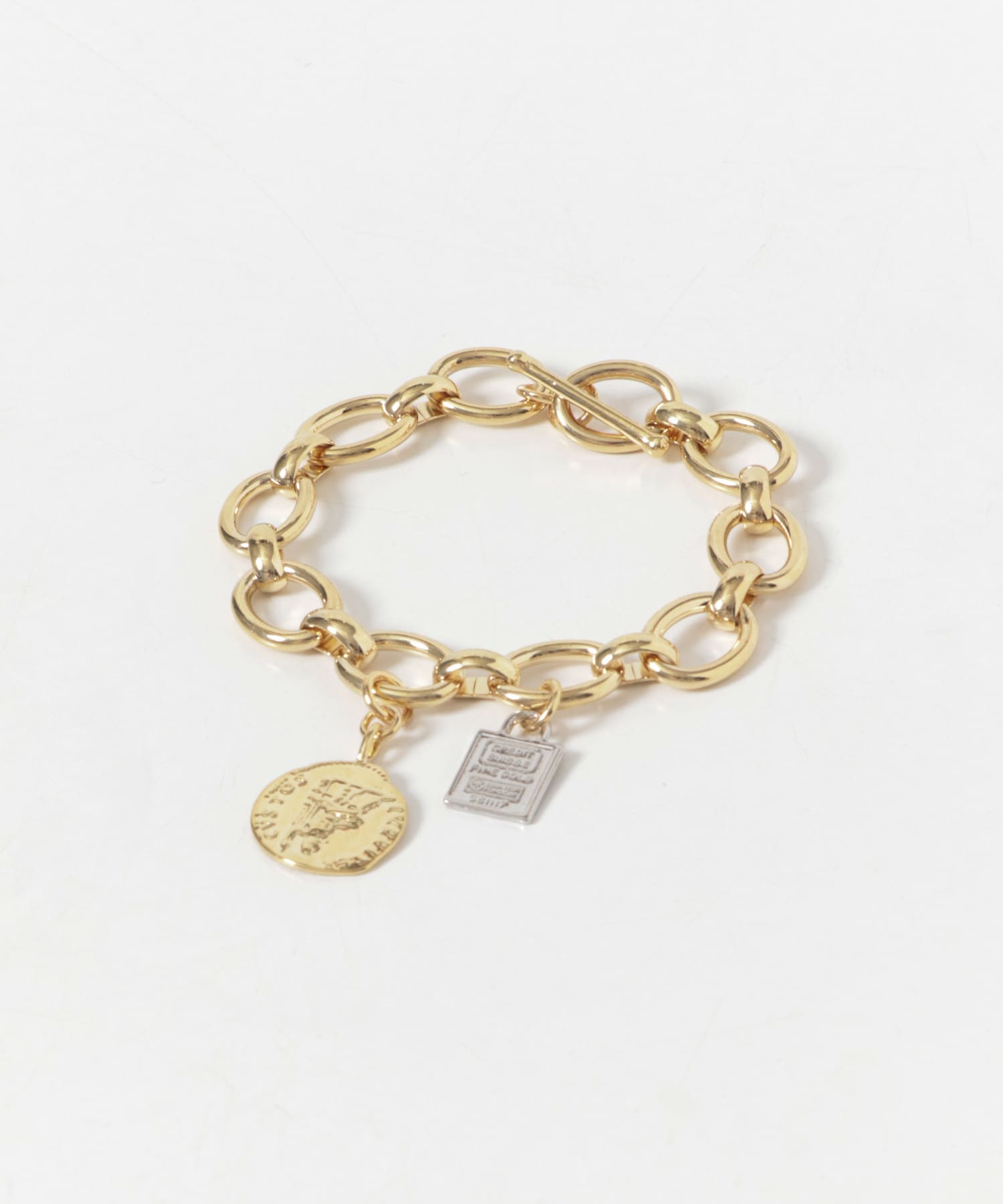 コインモチーフマンテルブレスレット GLD -