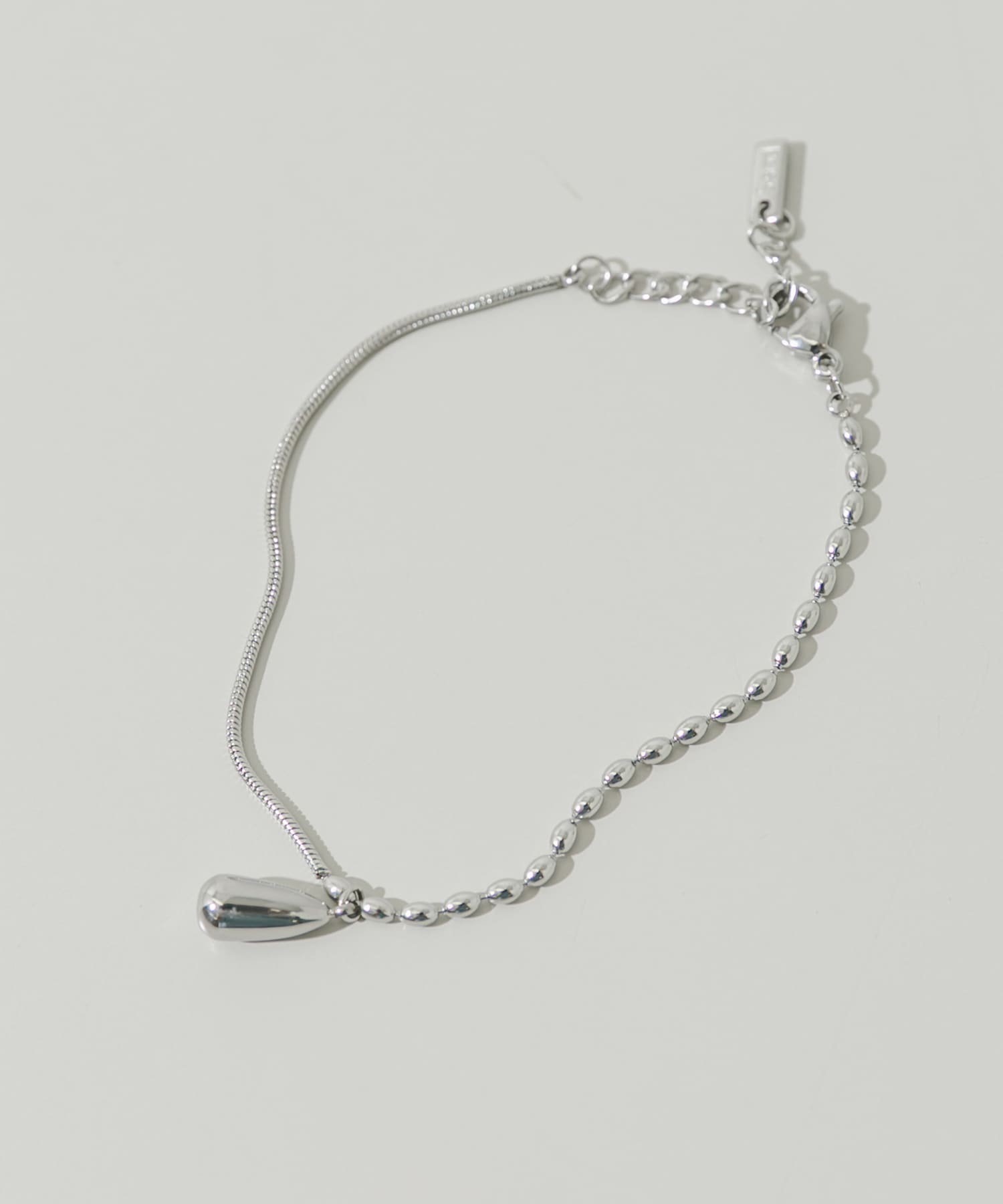 ステンレスドロップトップブレスレット SLV -