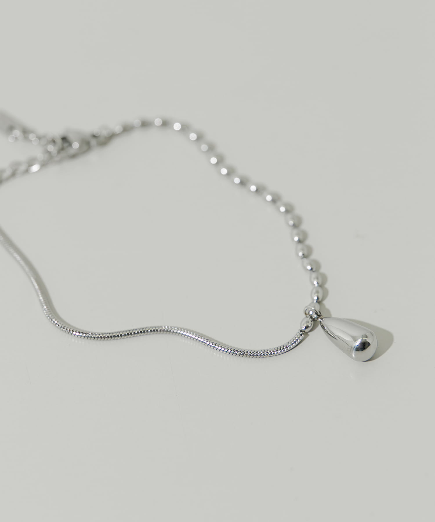 ステンレスドロップトップブレスレット SLV -