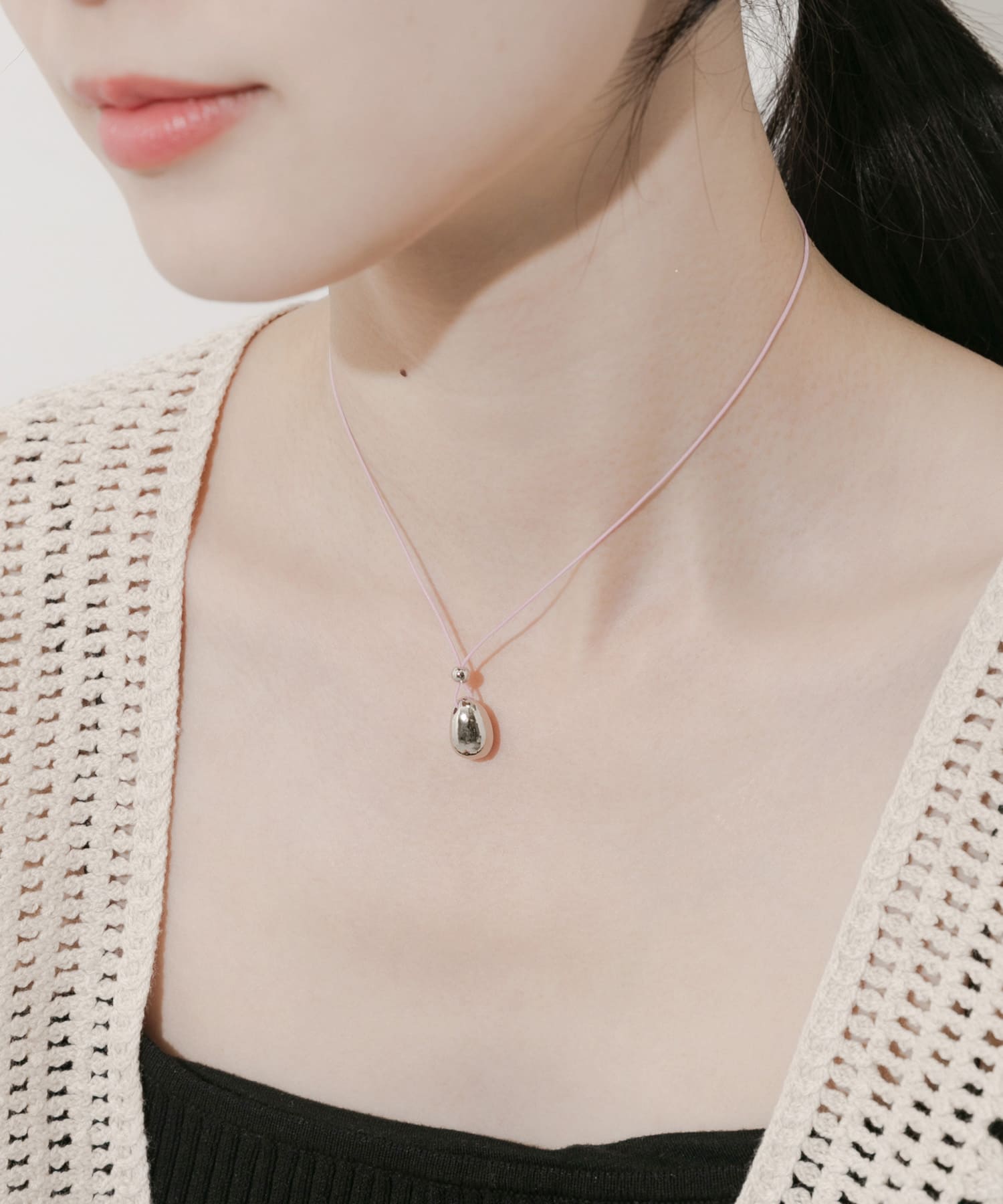 メタルトップカラーチョーカーネックレス LV/SV -