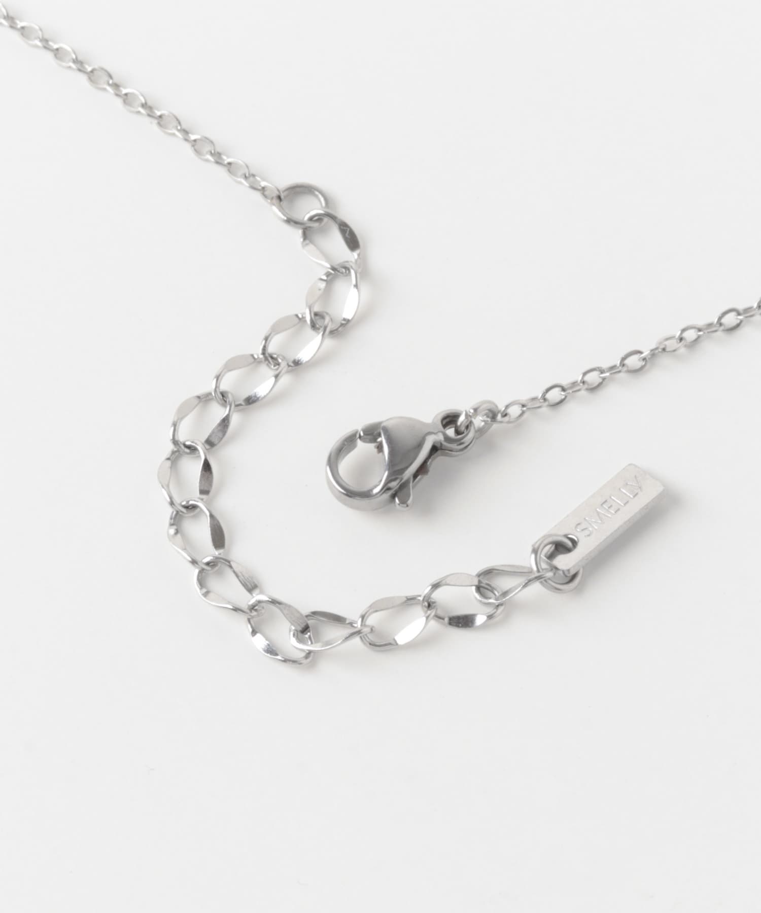 ステンレスプックリメタルハートネックレス SLV -