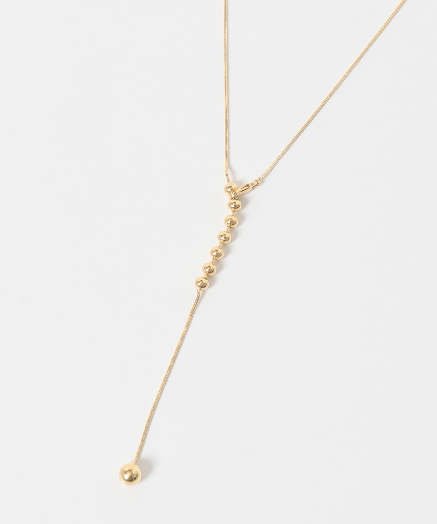 メタルボールYネックレス GLD -
