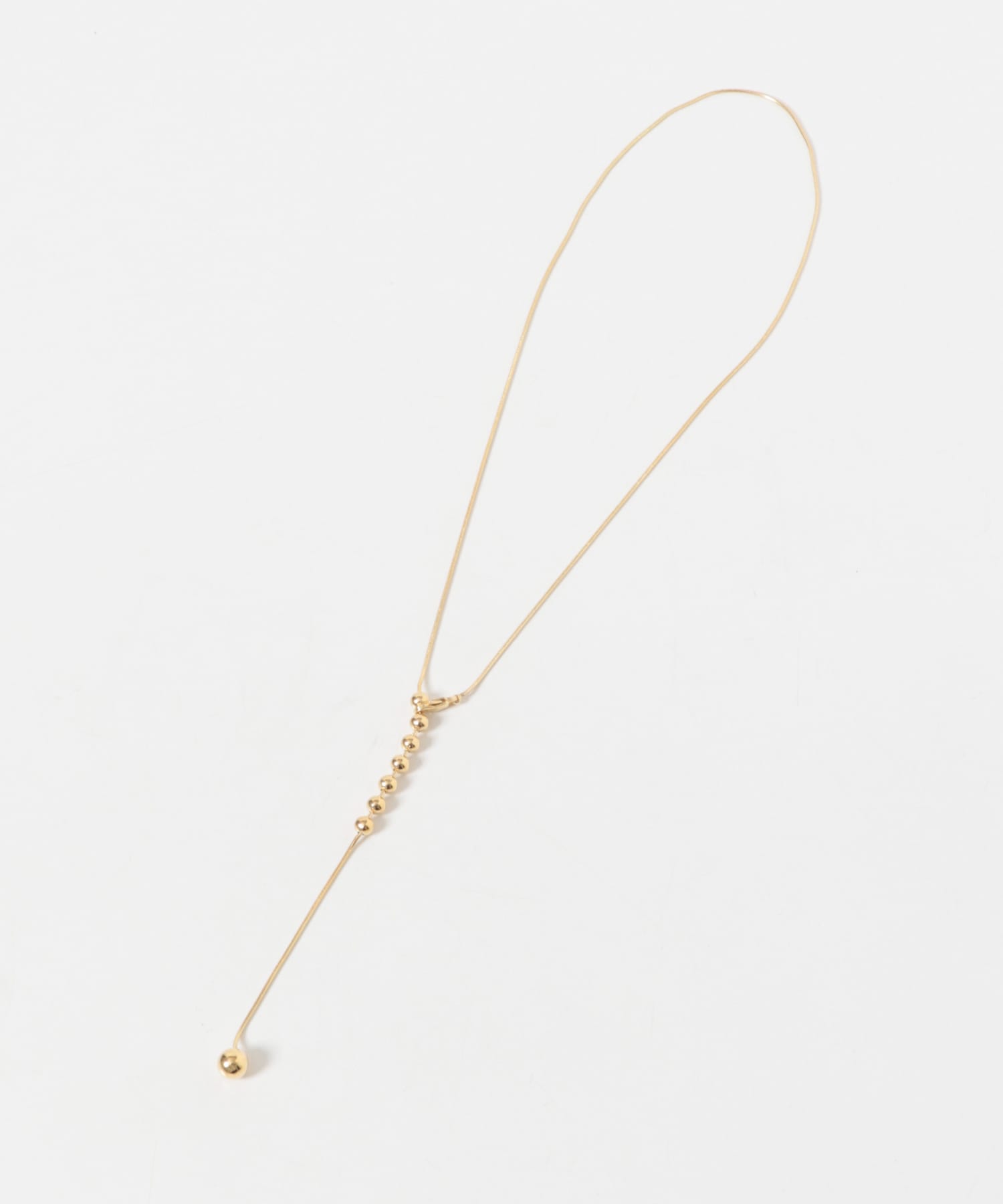 メタルボールYネックレス GLD -