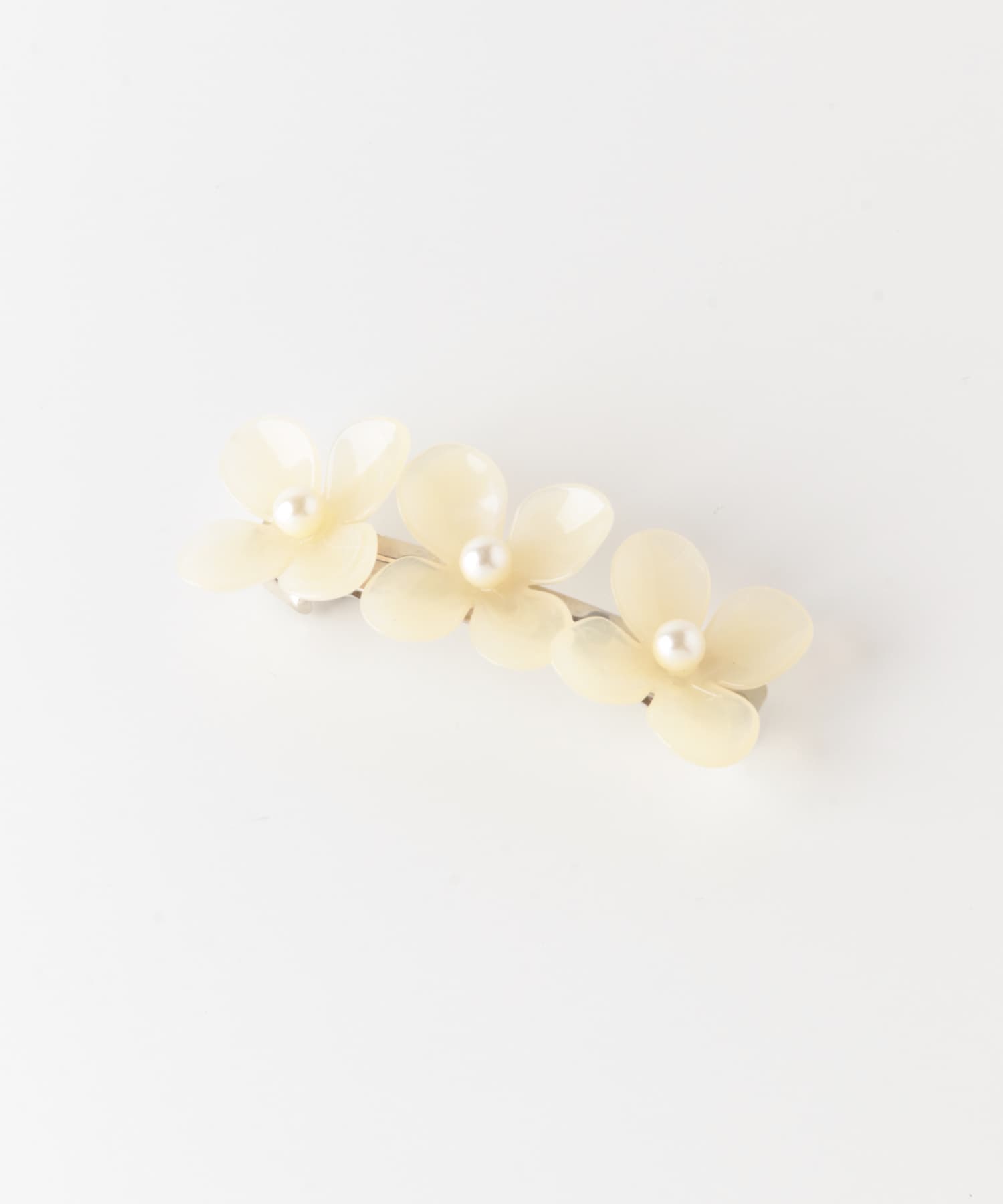 フラワーパールバレッタ IV/WH -