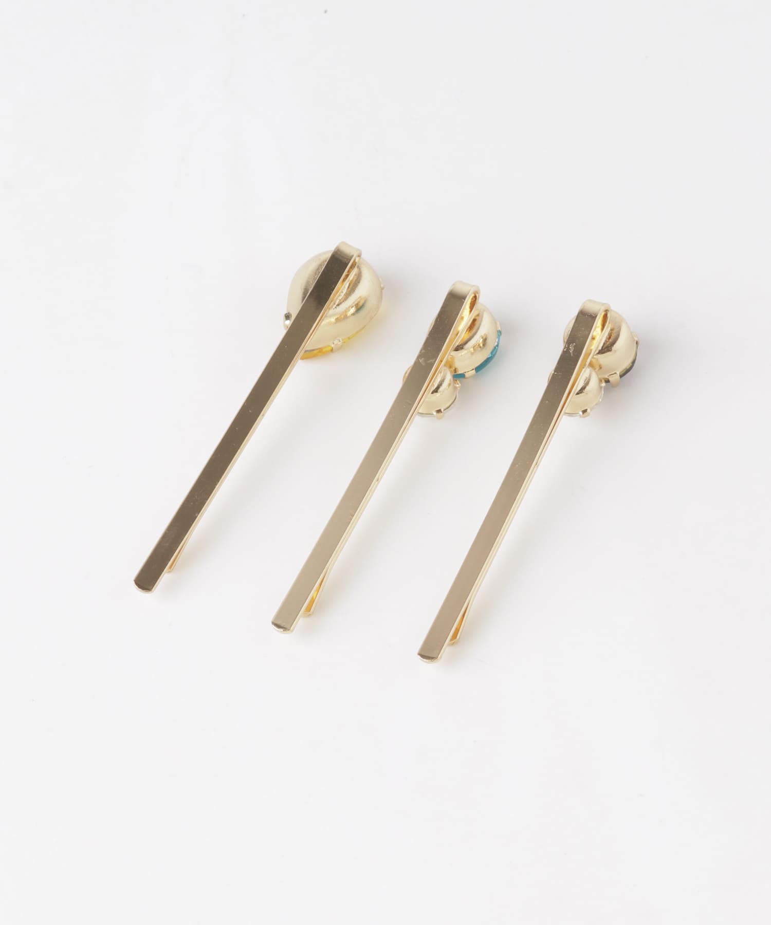 ビジュー3セットピン GLD -