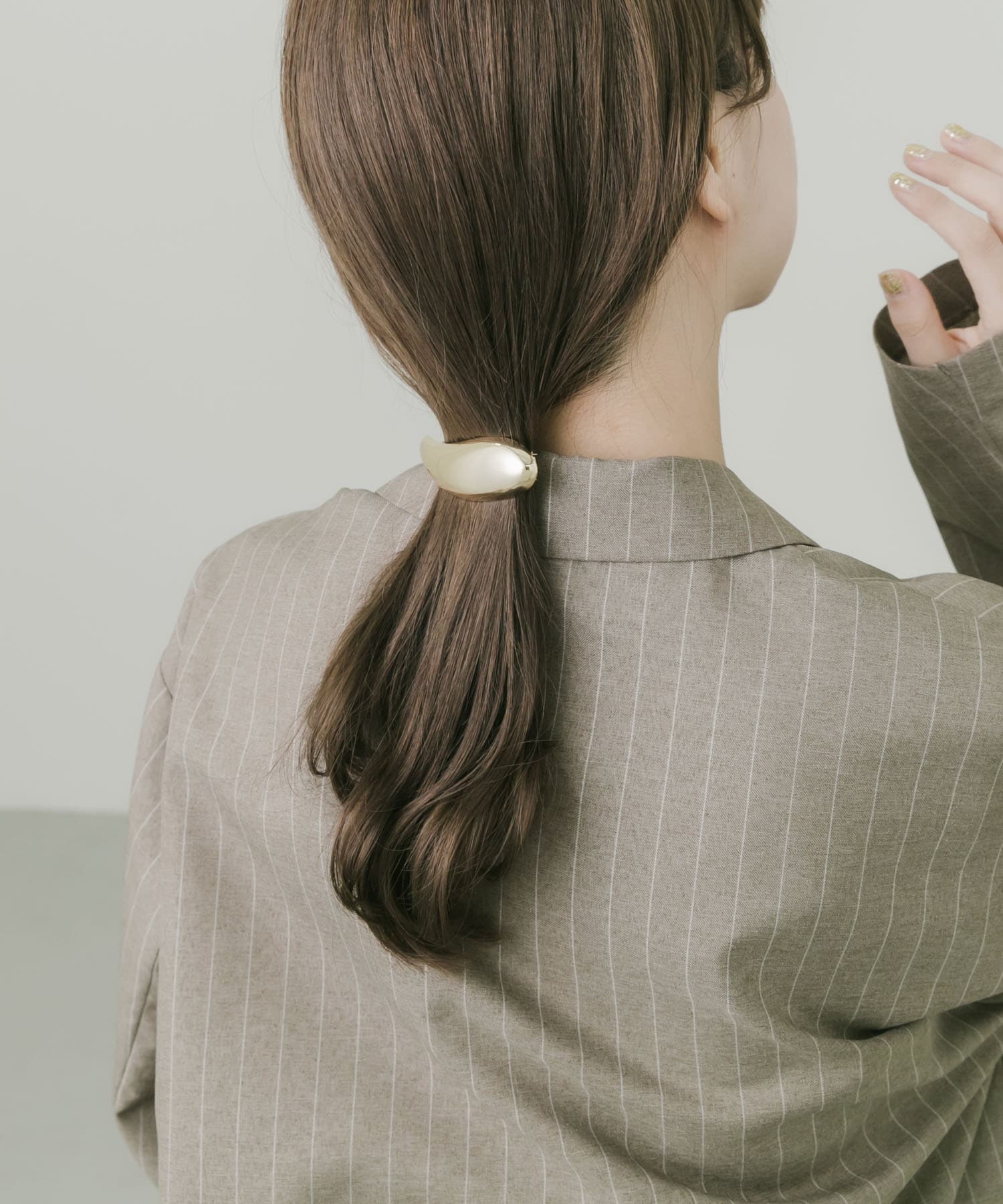 プランプメタルバレッタ GLD -