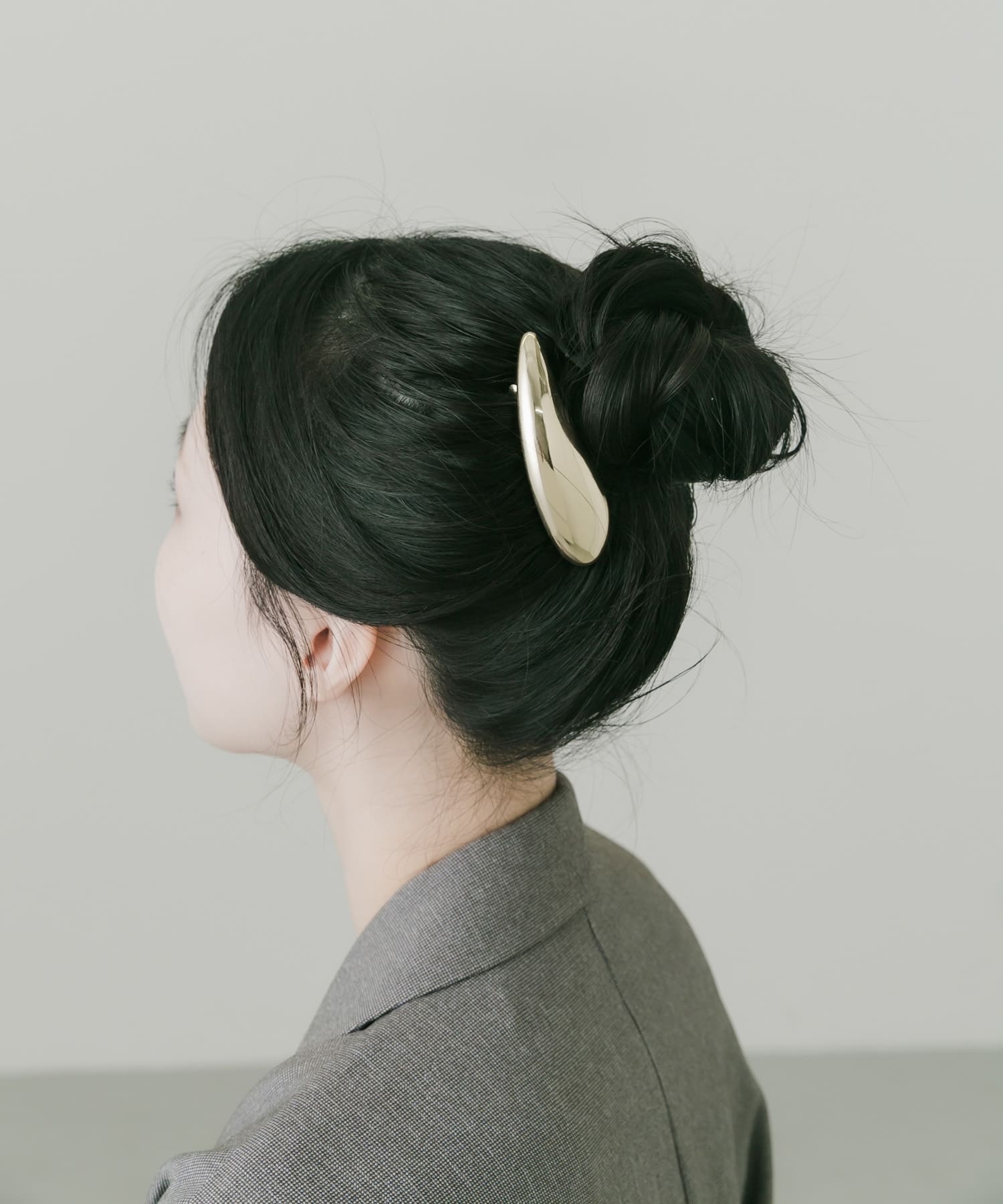 プランプメタルバレッタ GLD -