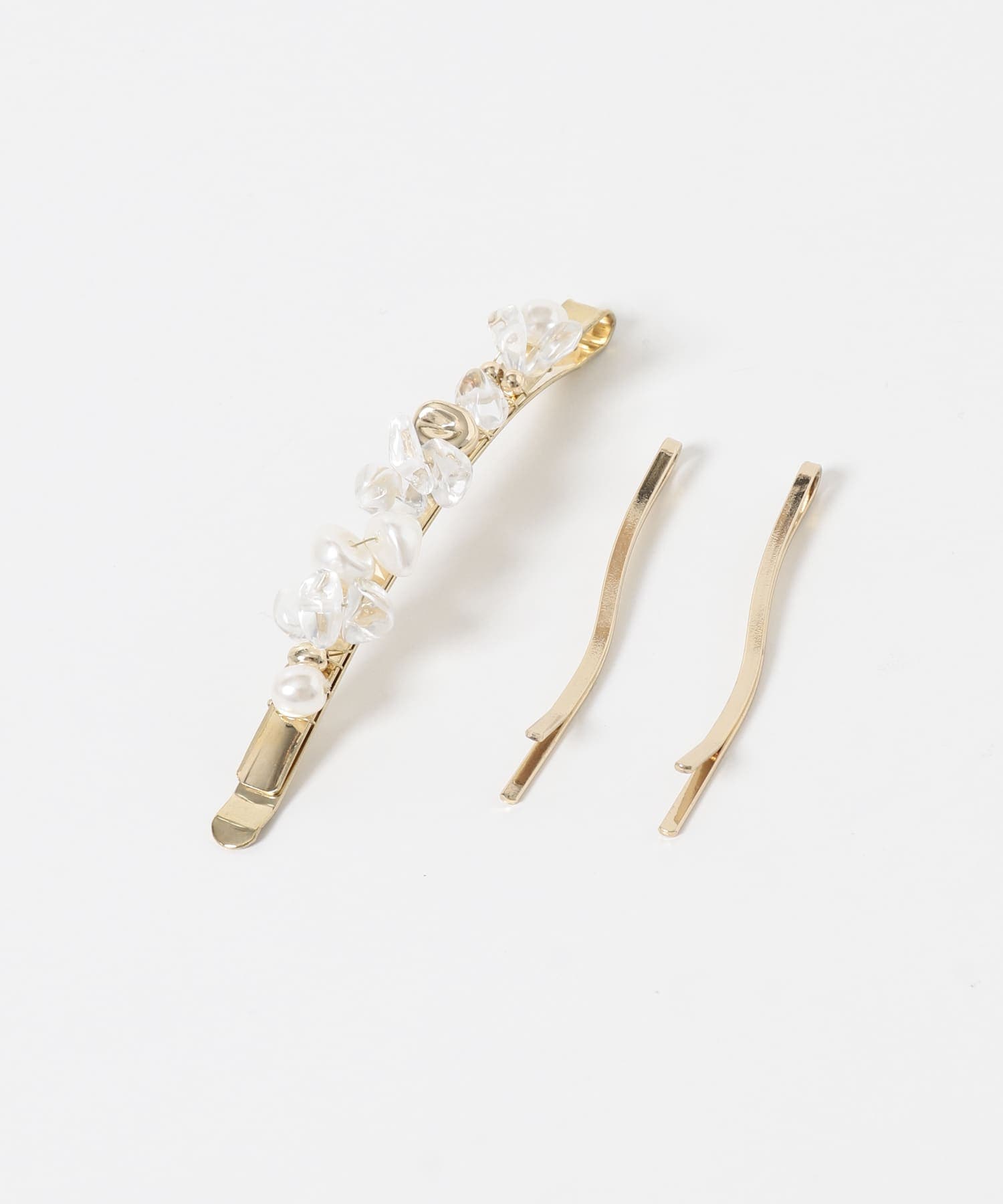 クリアパーツ3セットヘアピン GD/CL -