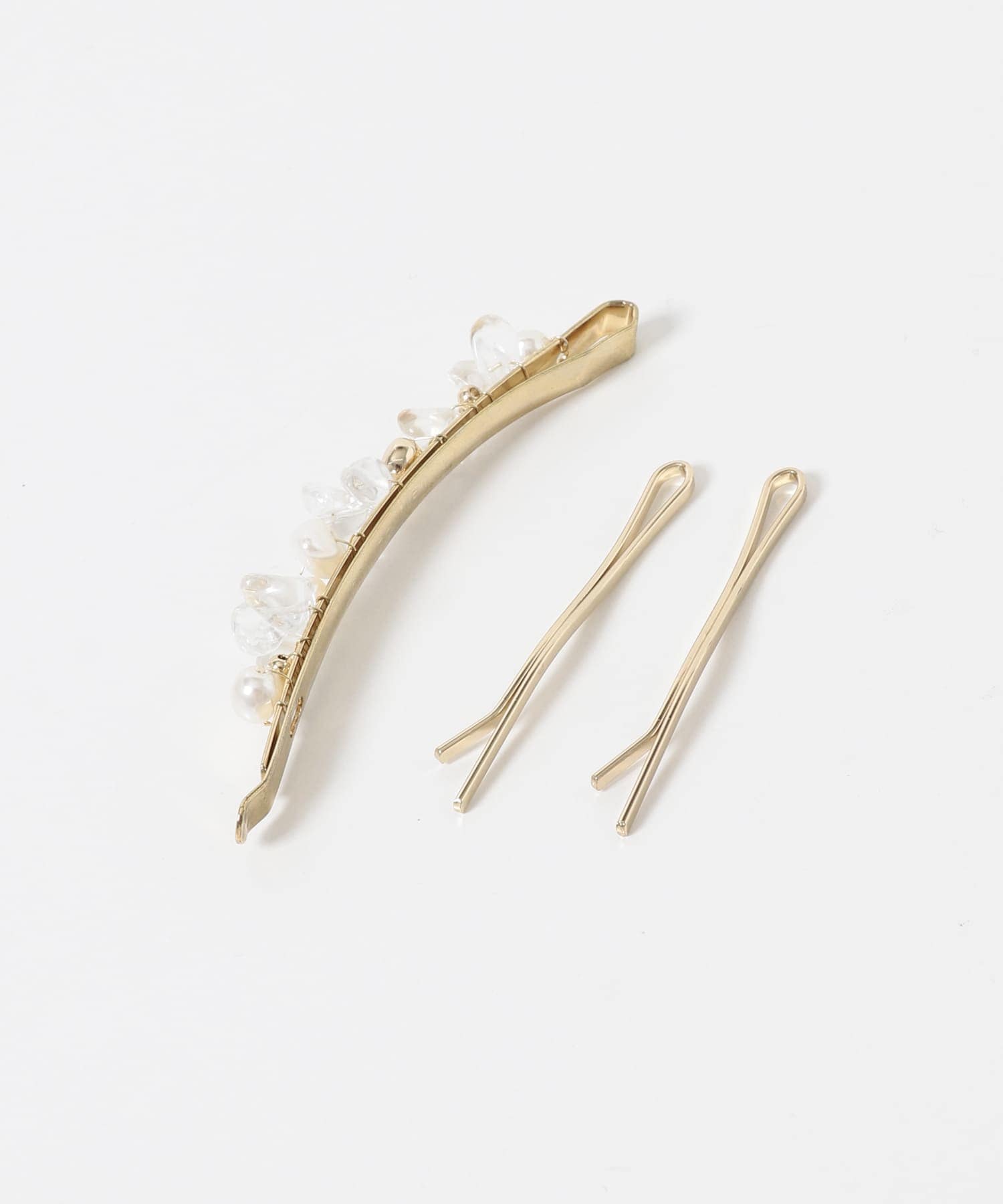 クリアパーツ3セットヘアピン GD/CL -