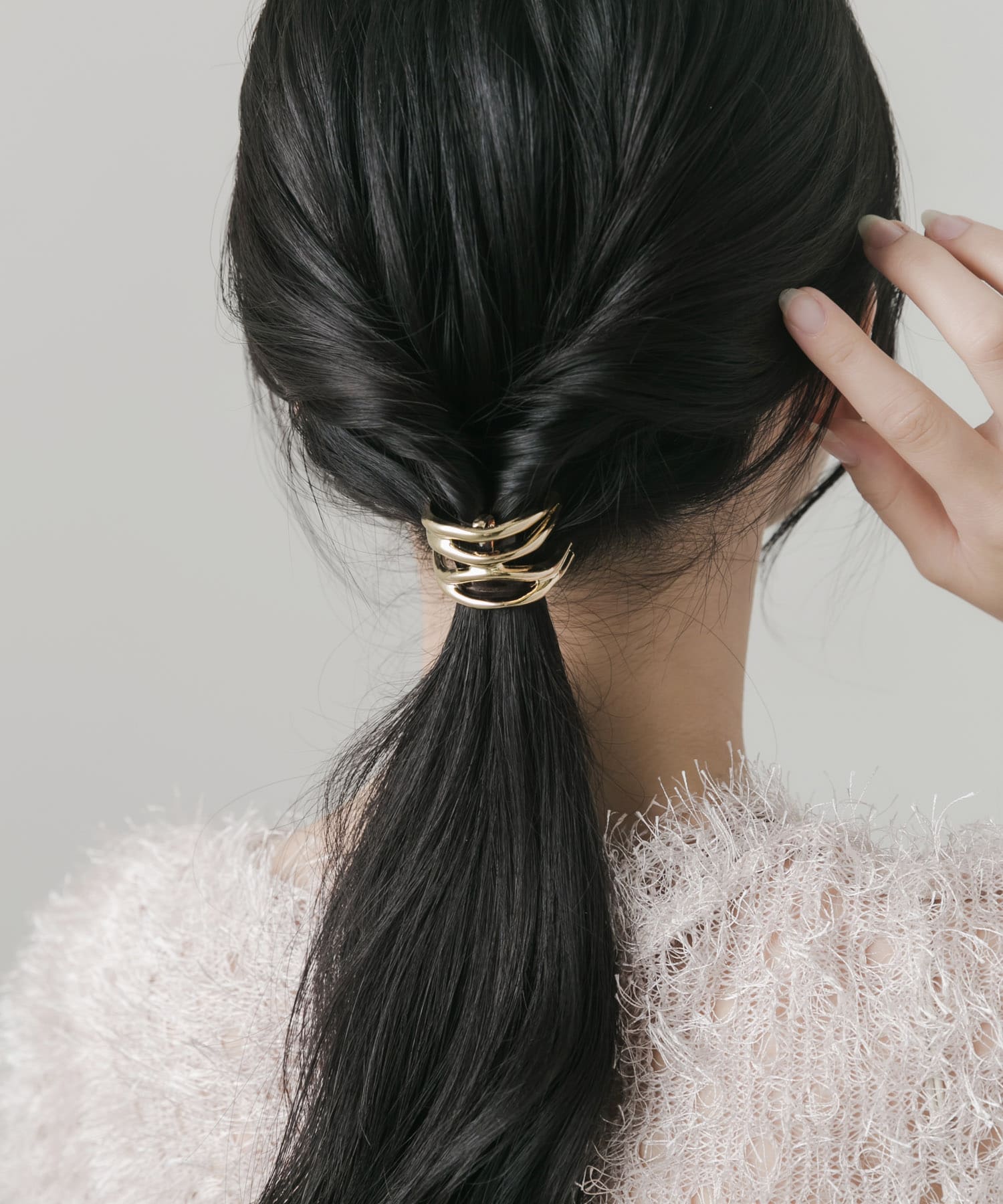 ニュアンスメタルラインヘアカフ GLD -