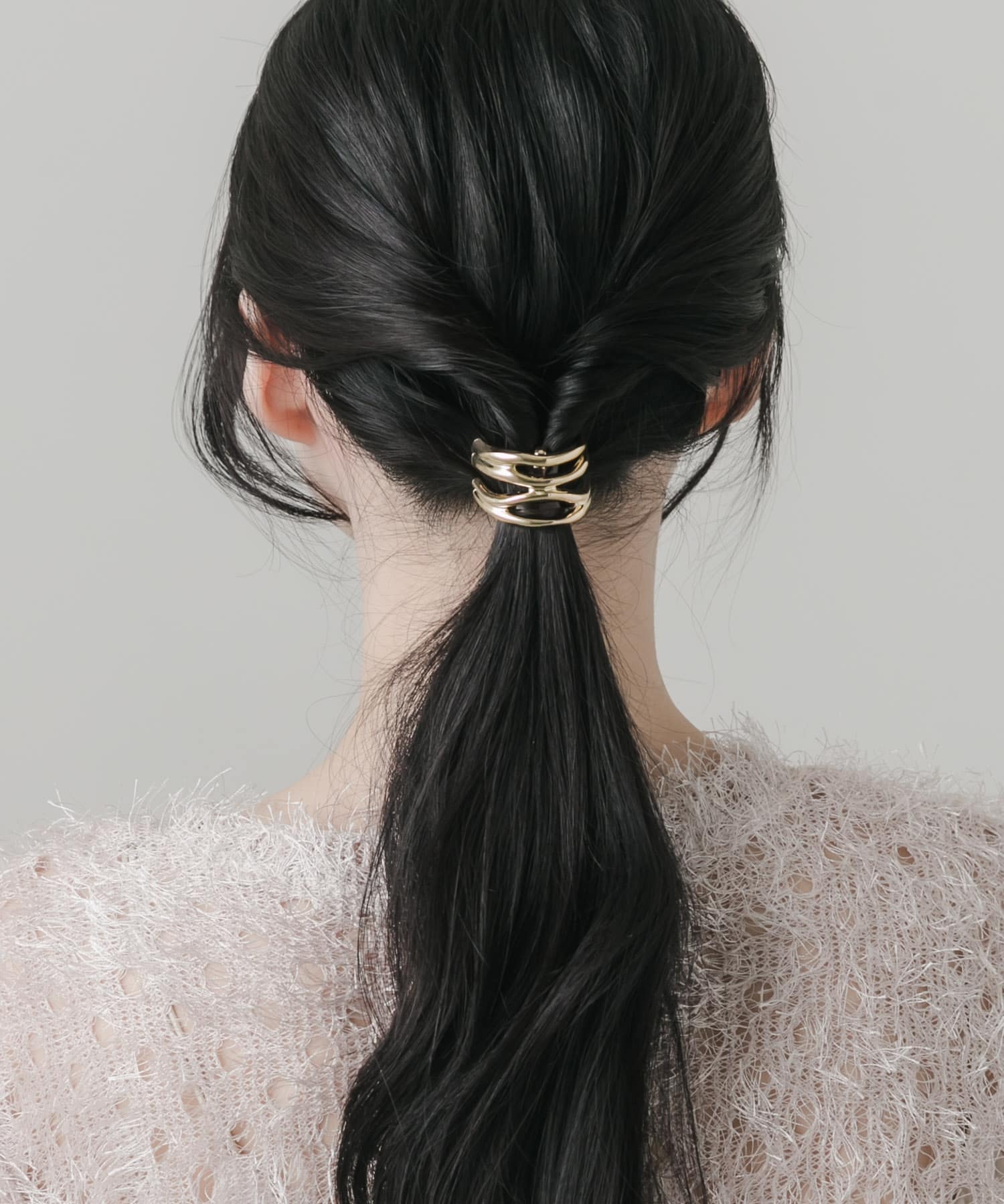 ニュアンスメタルラインヘアカフ GLD -